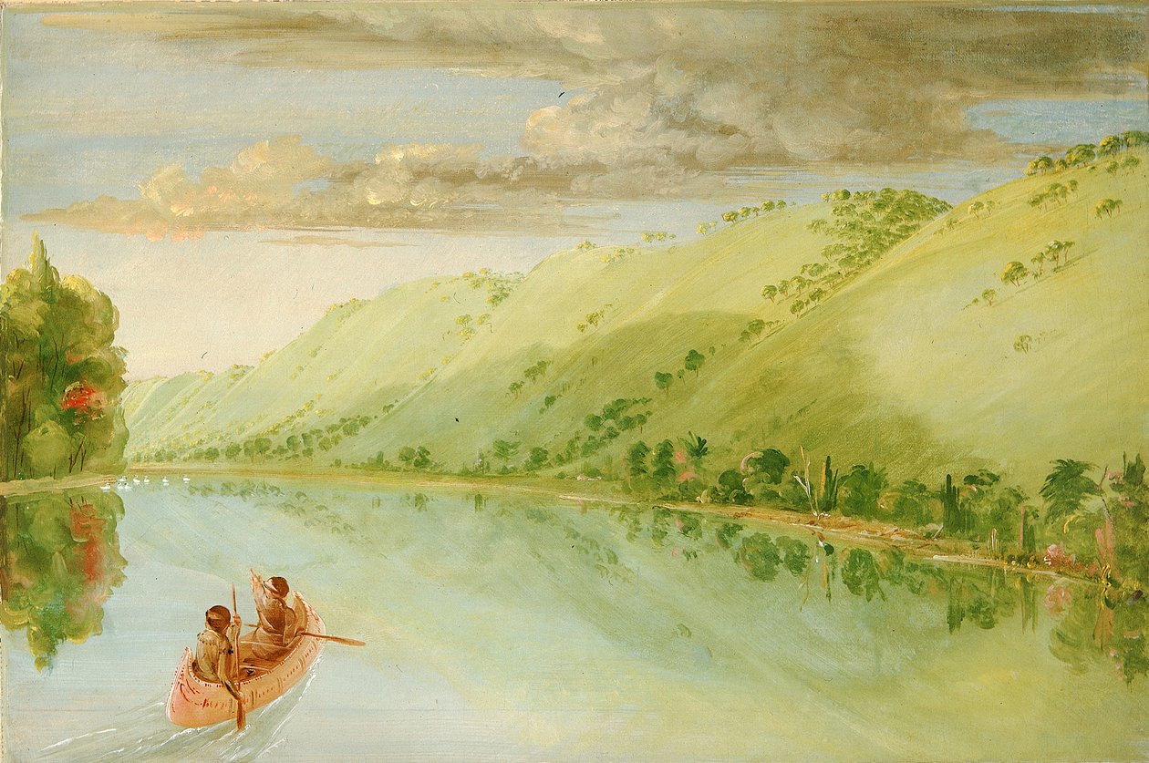 Madame Ferrebaults prærie, over Prairie du Chien af George Catlin
