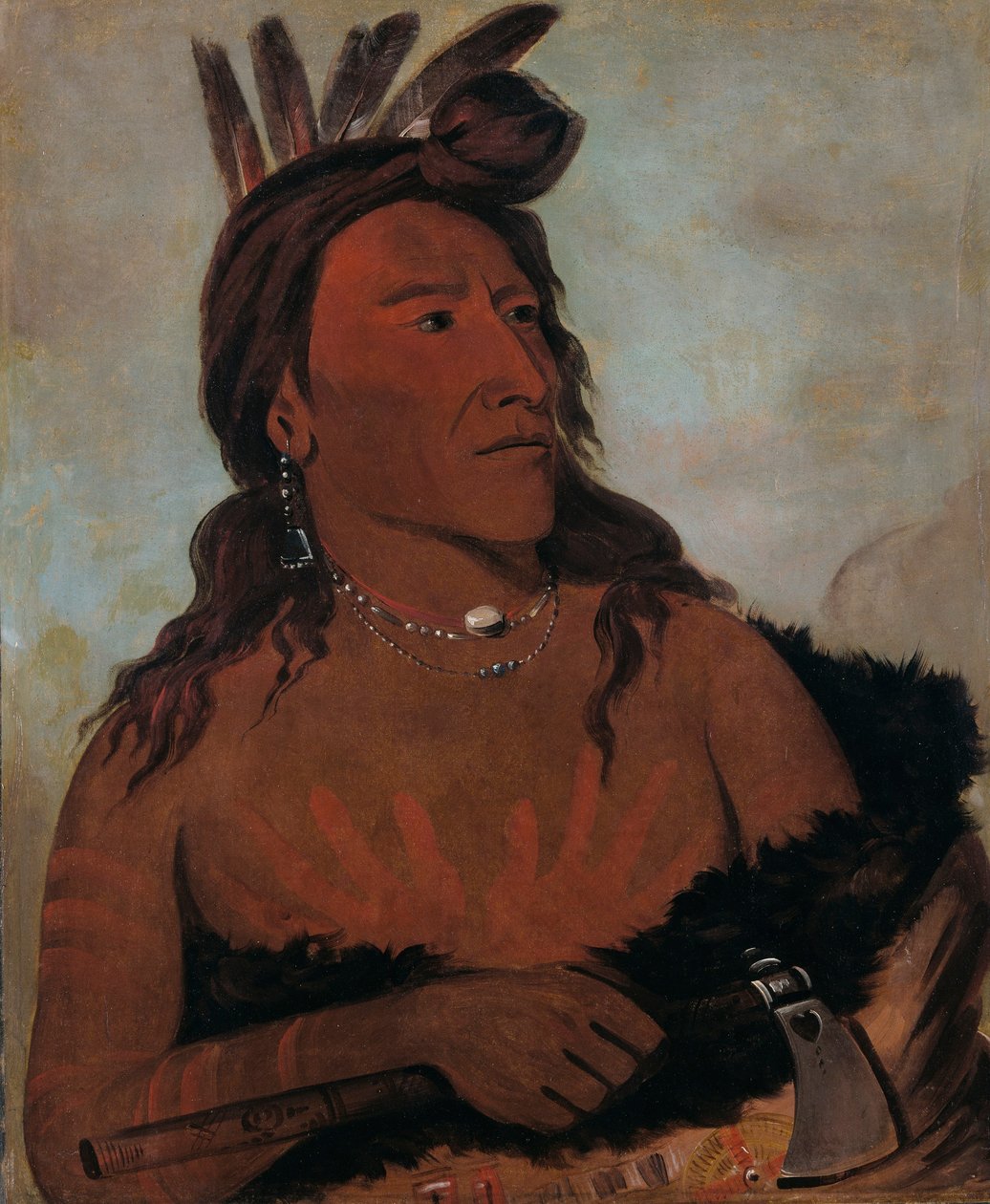Mah-tó-che-ga, Lille Bjørn, en modig hunkpapa af George Catlin