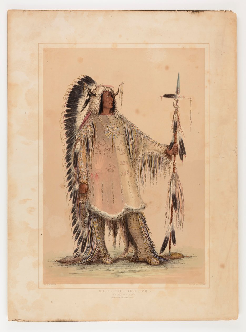 Mah-to-toh-pa, mandanernes høvding af George Catlin