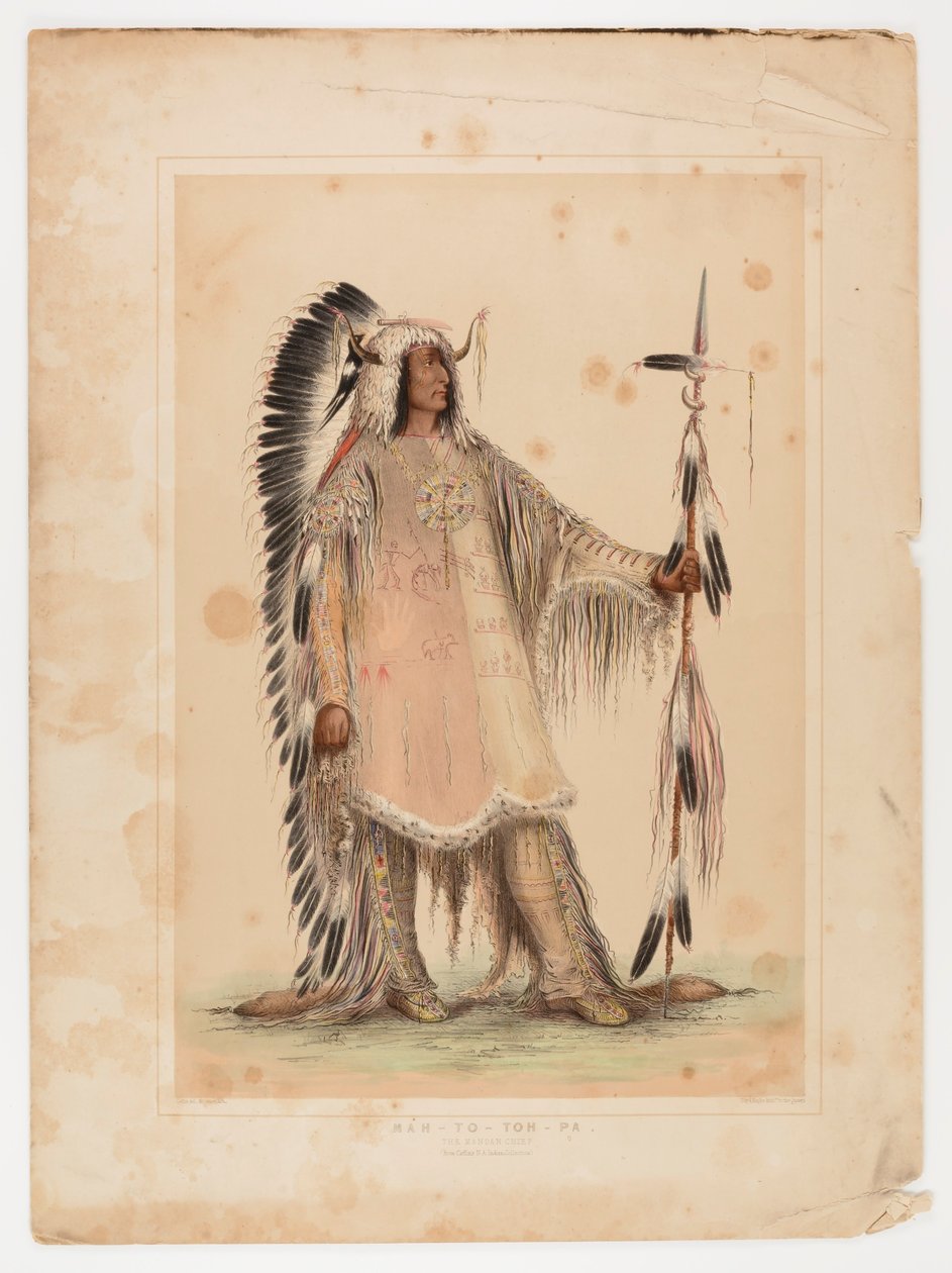 Mah-to-toh-pa, mandanernes høvding af George Catlin