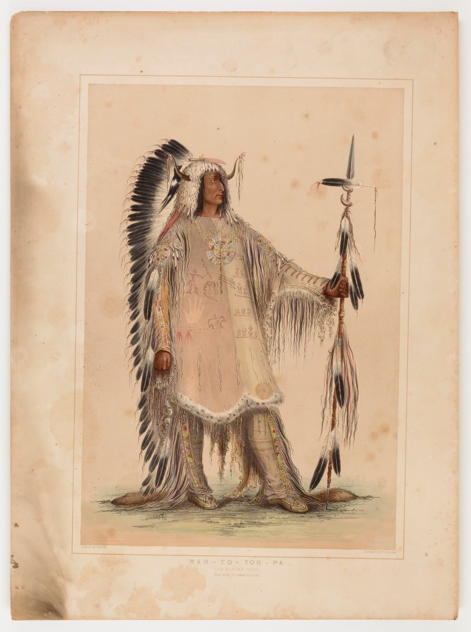 Mah-to-toh-pa, mandanernes høvding af George Catlin