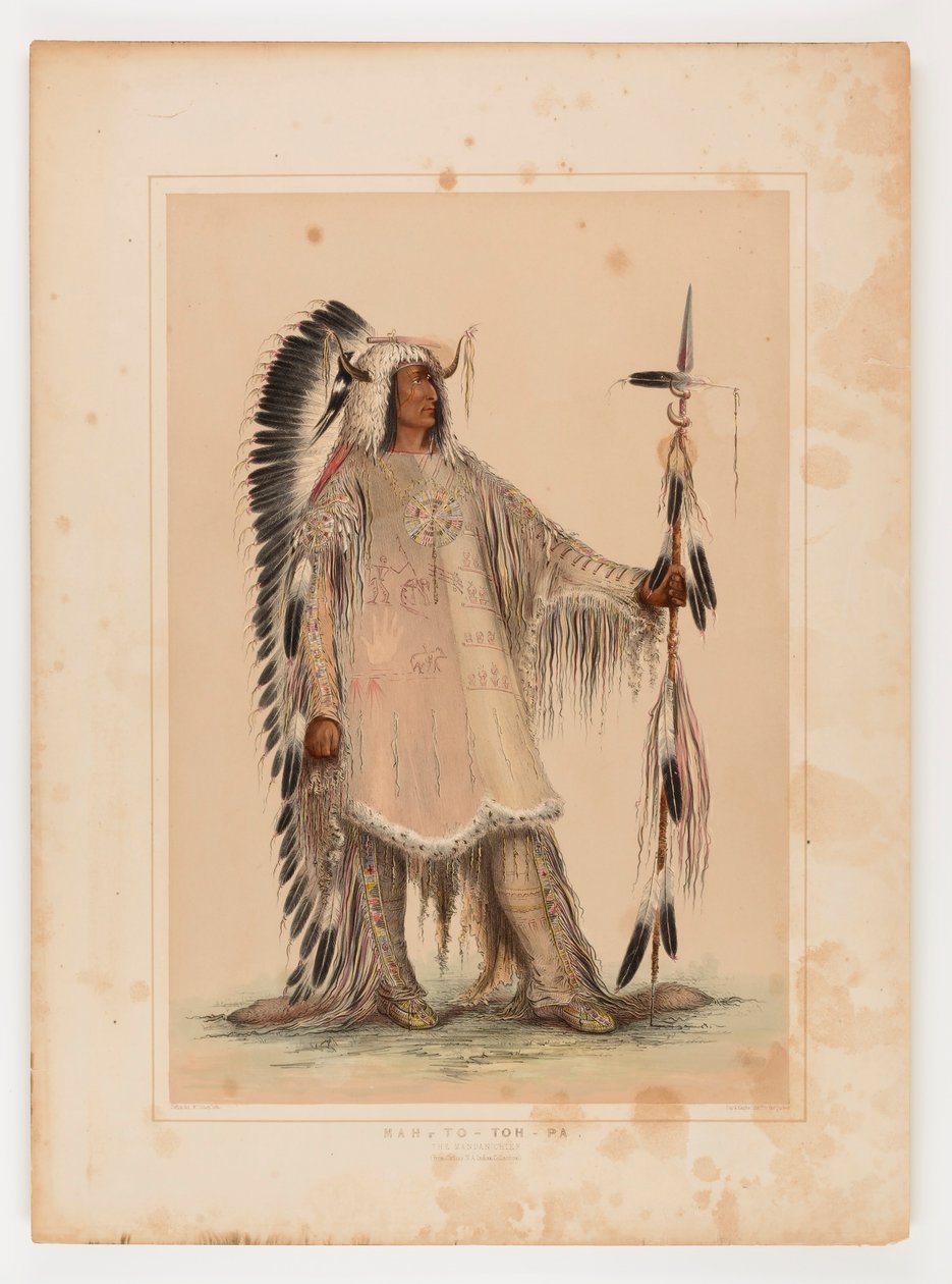 Mah-to-toh-pa, mandanernes høvding af George Catlin