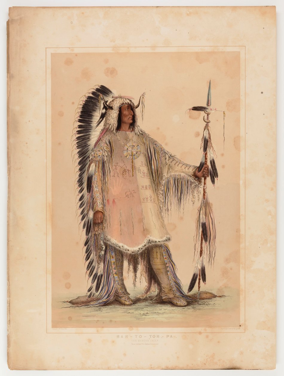 Mah-to-toh-pa, mandanernes høvding af George Catlin