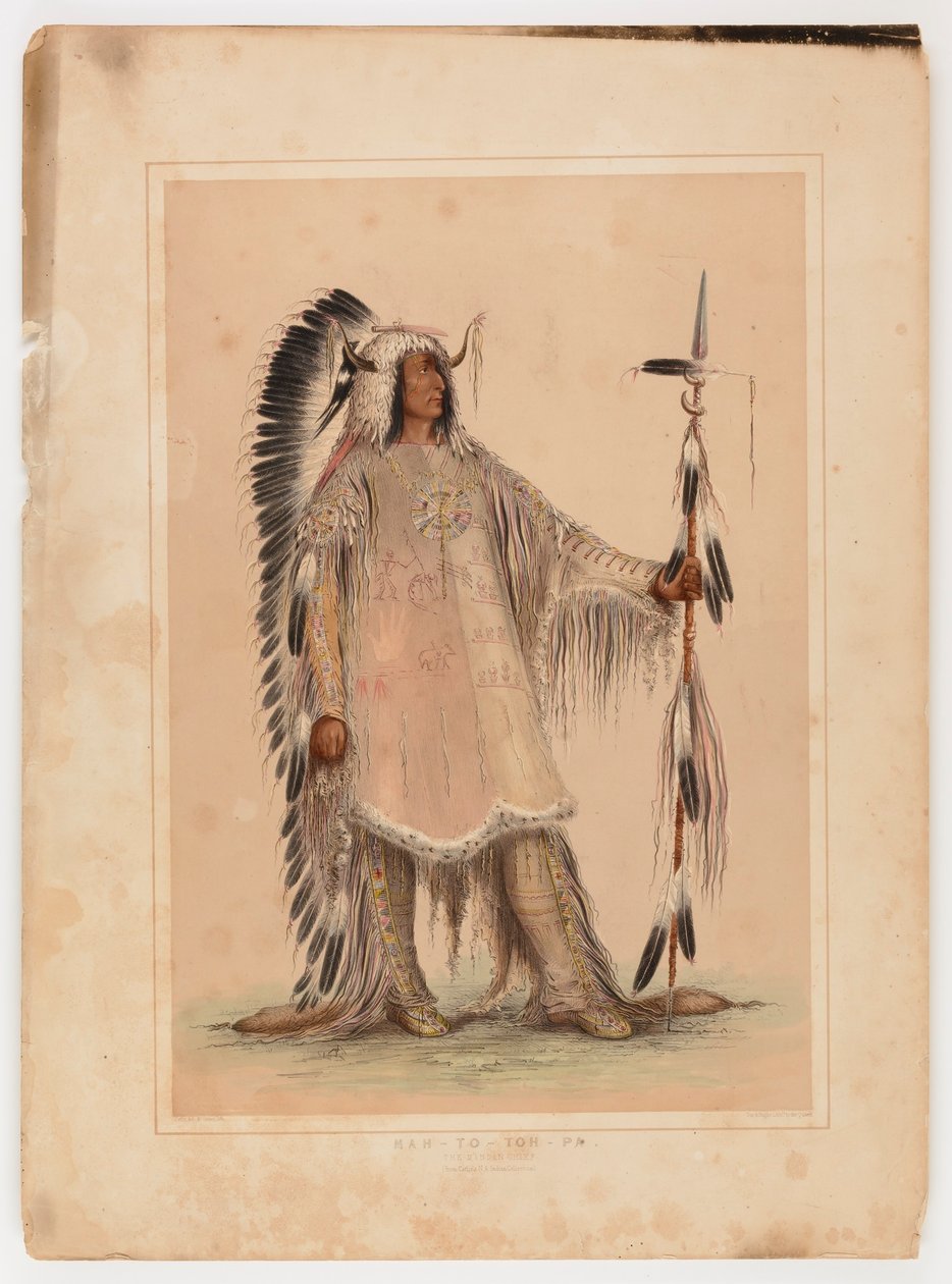 Mah-to-toh-pa, mandanernes høvding af George Catlin