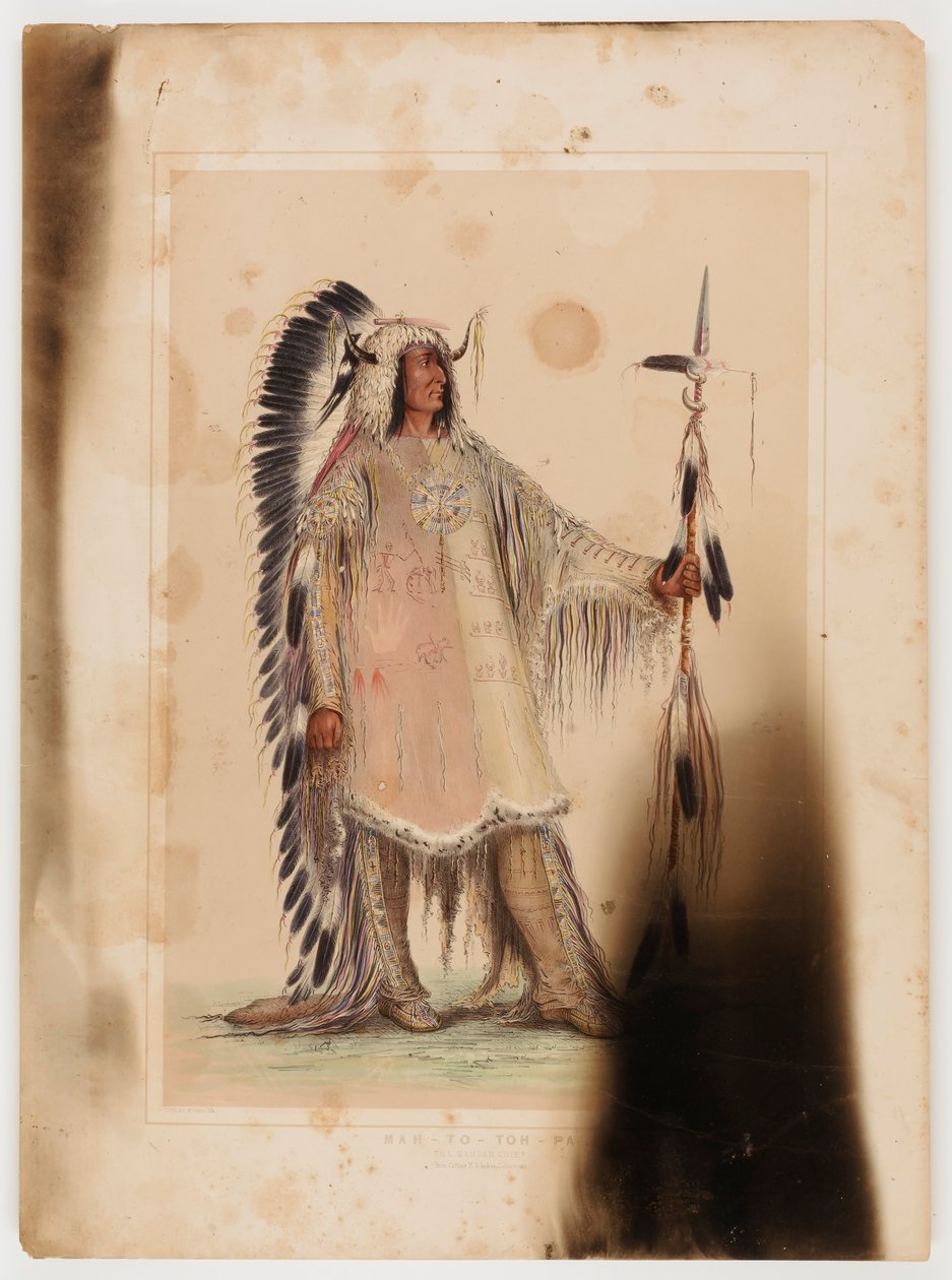 Mah-to-toh-pa, mandanernes høvding af George Catlin