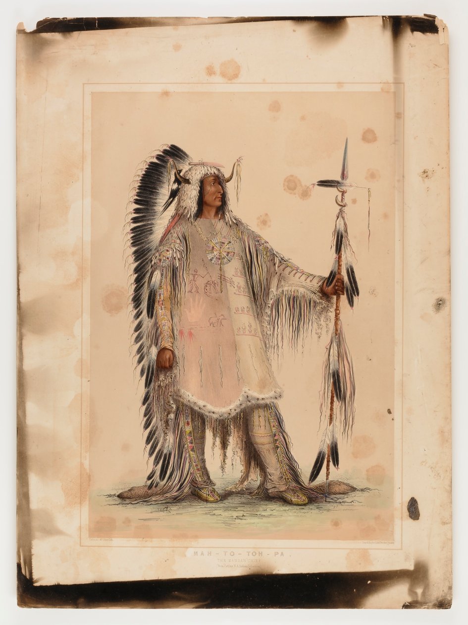 Mah-to-toh-pa, mandanernes høvding af George Catlin
