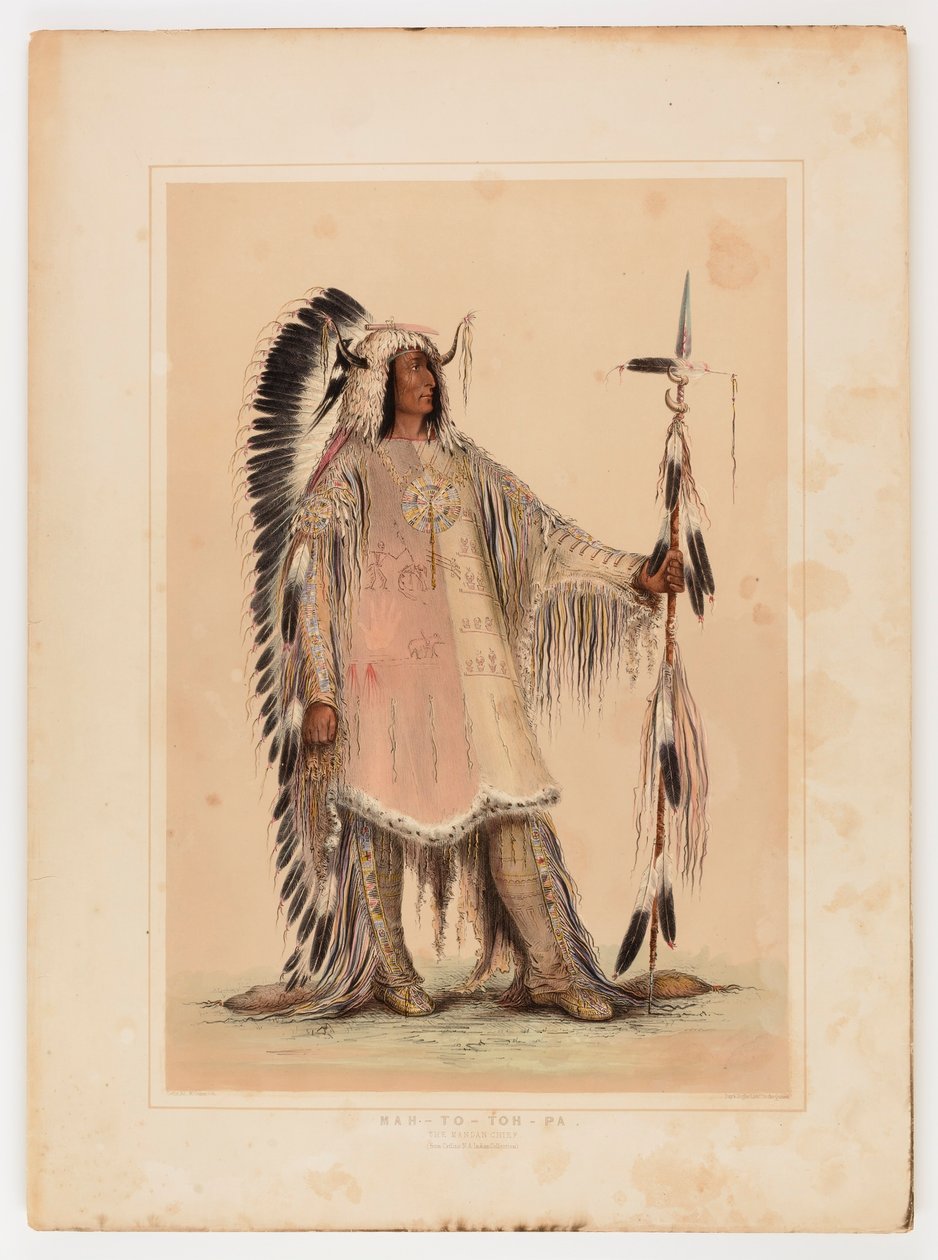 Mah-to-toh-pa, mandanernes høvding af George Catlin
