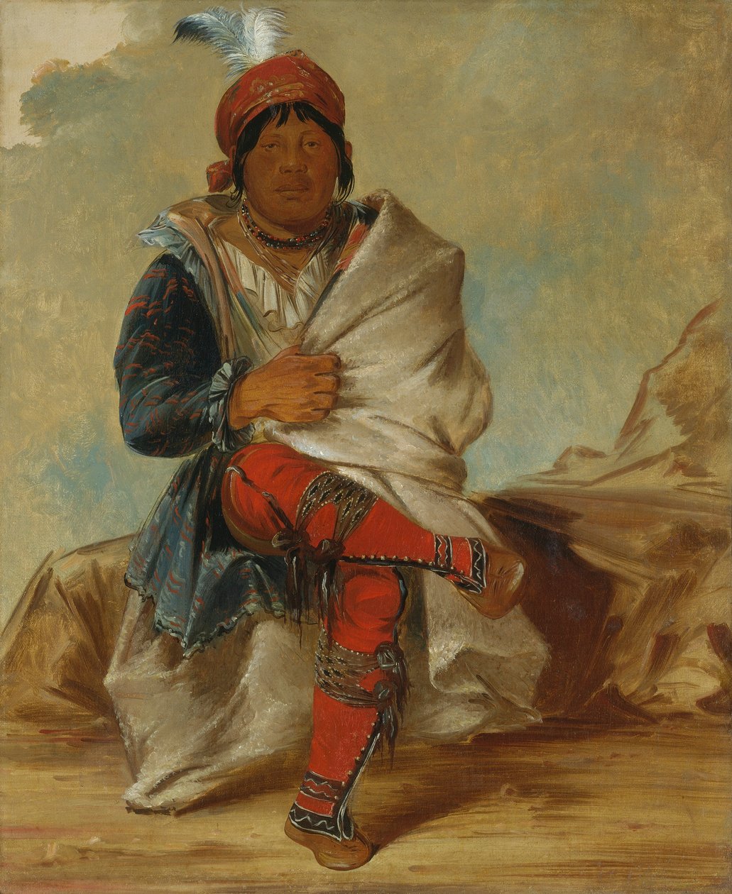 Mick-e-no-páh, stammens høvding af George Catlin