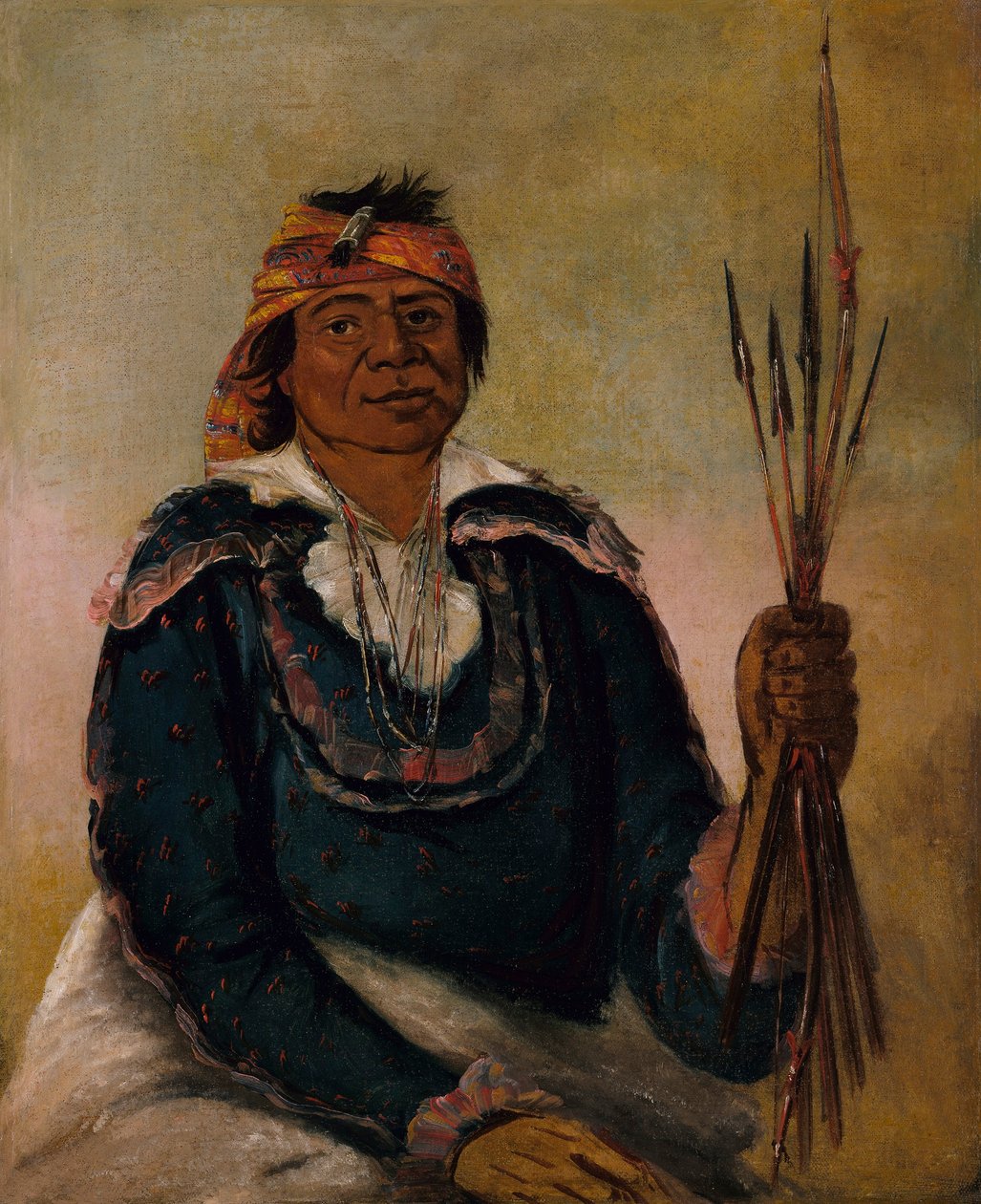 Ni-có-man, svaret, den anden høvding af George Catlin