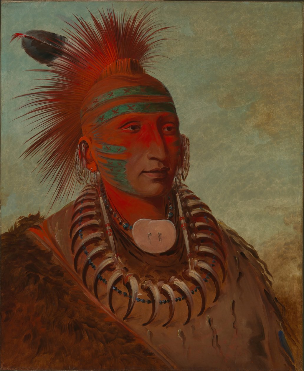 No-ho-mun-ya, en, der ikke giver nogen opmærksomhed af George Catlin