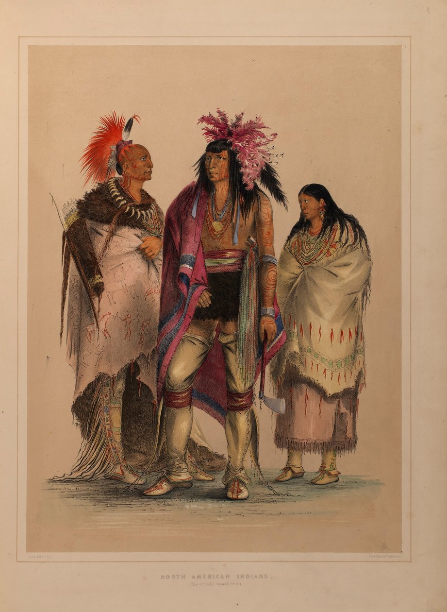 Nordamerikansk indianer-portefølje af George Catlin