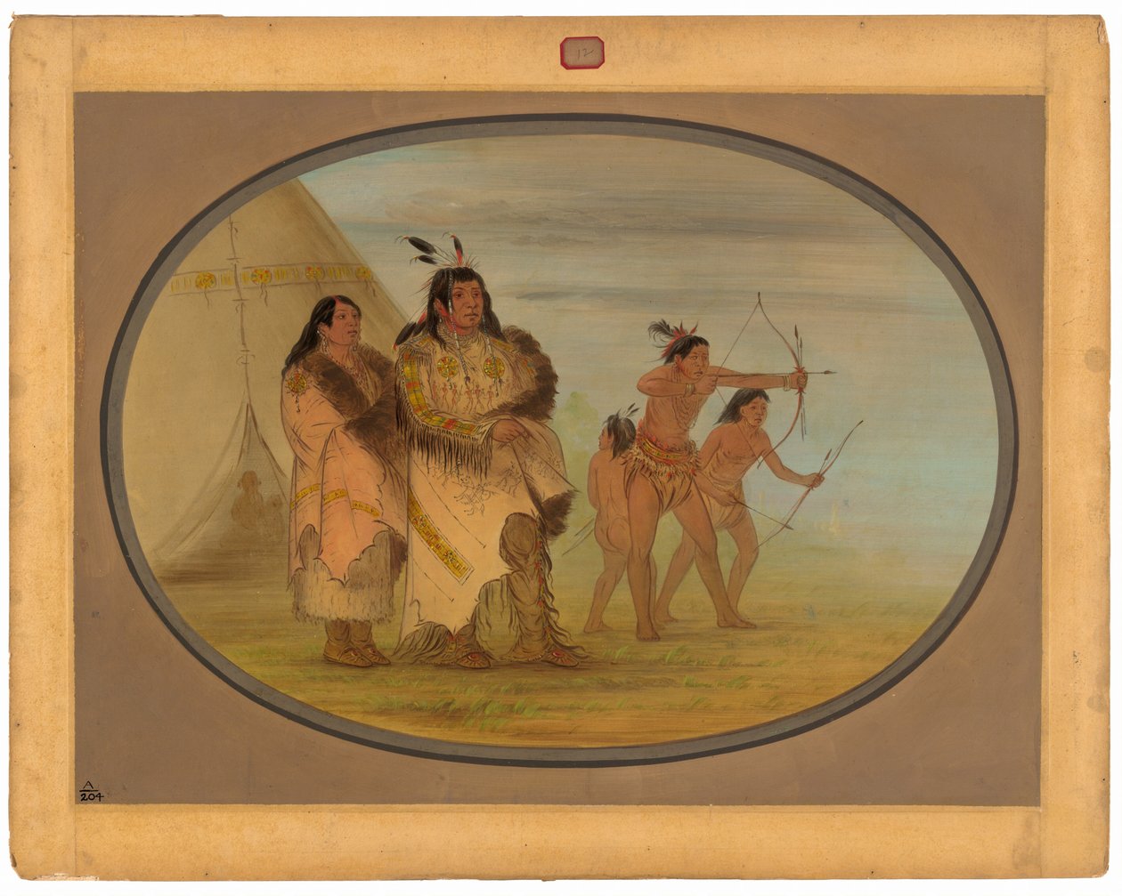 Ojibbeway indianere af George Catlin