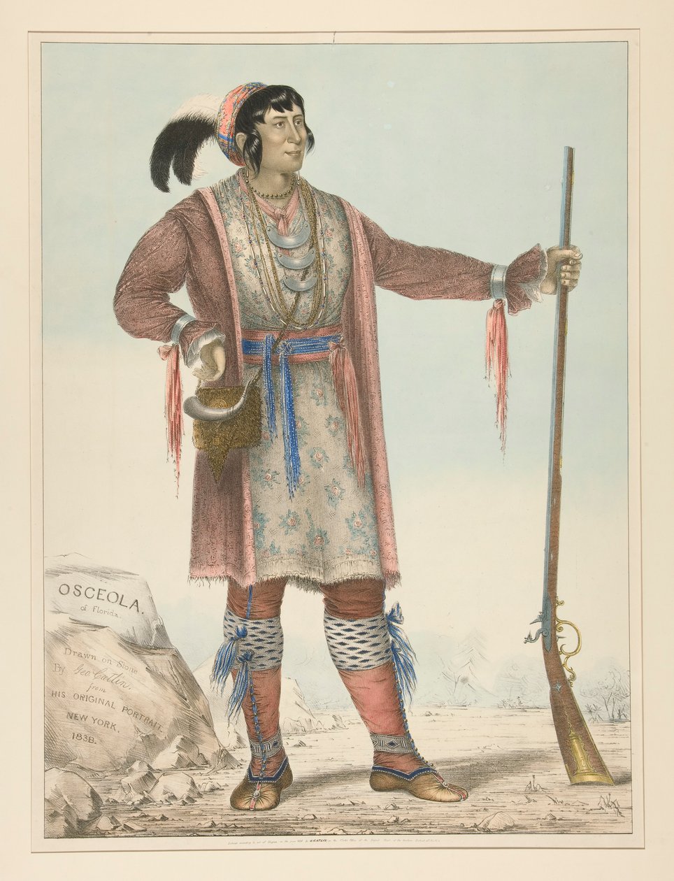 Osceola (indisk høvding) af George Catlin
