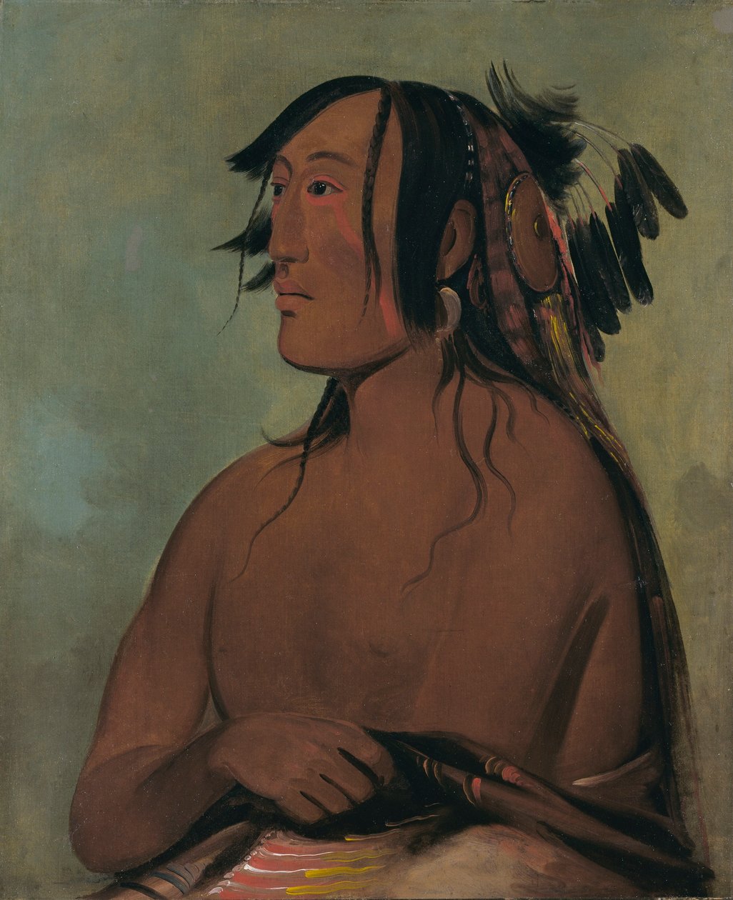 Pa-ris-ka-roó-pa, To krager, den yngste af George Catlin