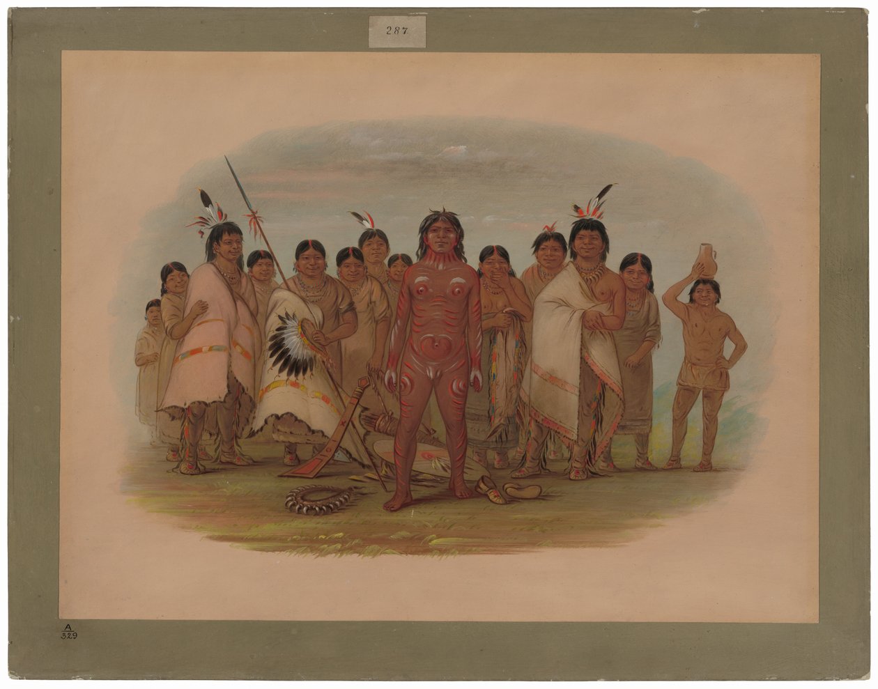 Mal mig - Apachee af George Catlin