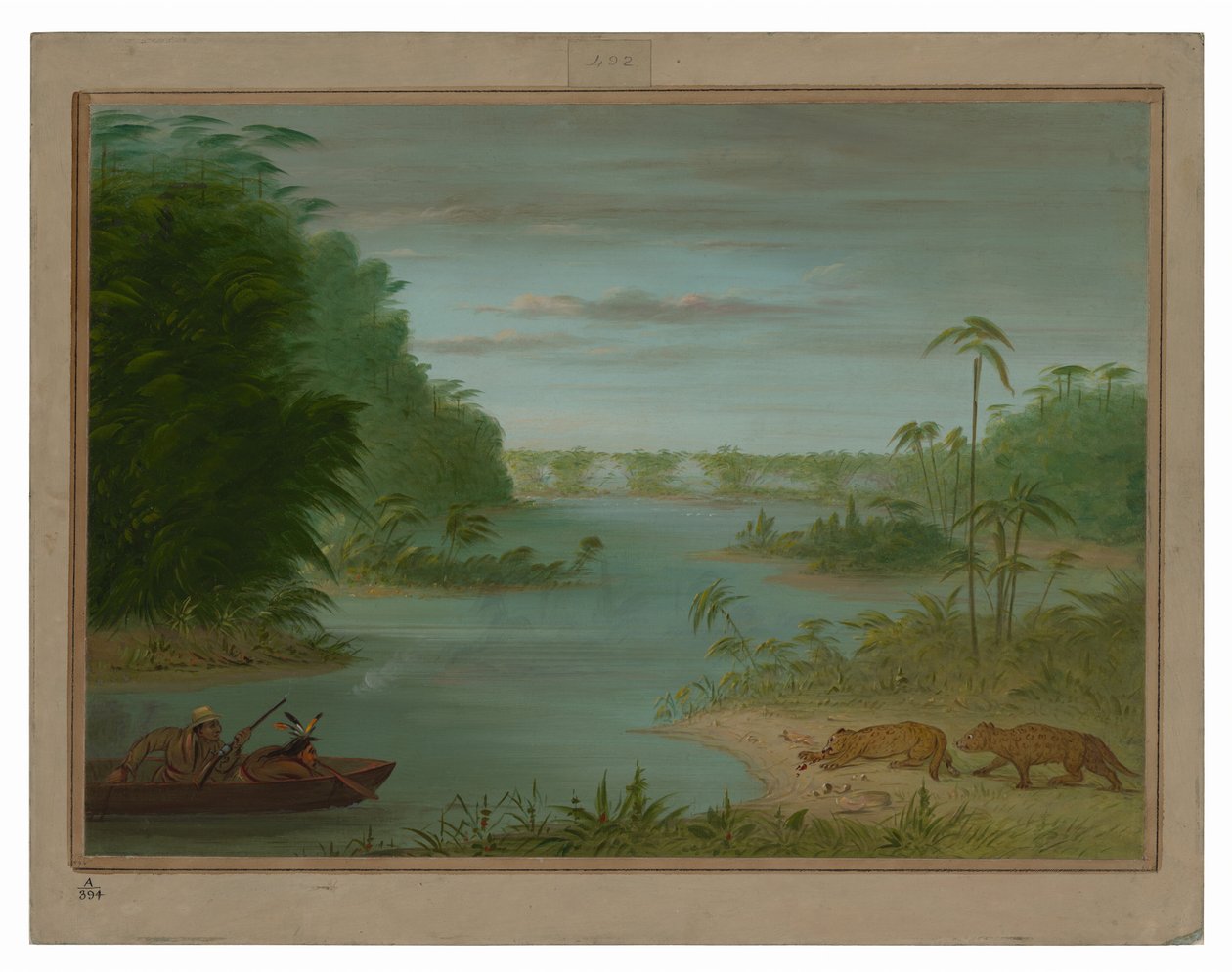 Pont de Palmiers og Tigerskydning af George Catlin