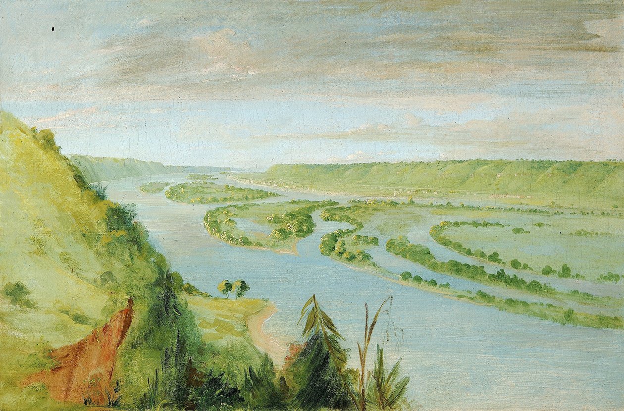 Prairie du Chien, USA Garnison af George Catlin