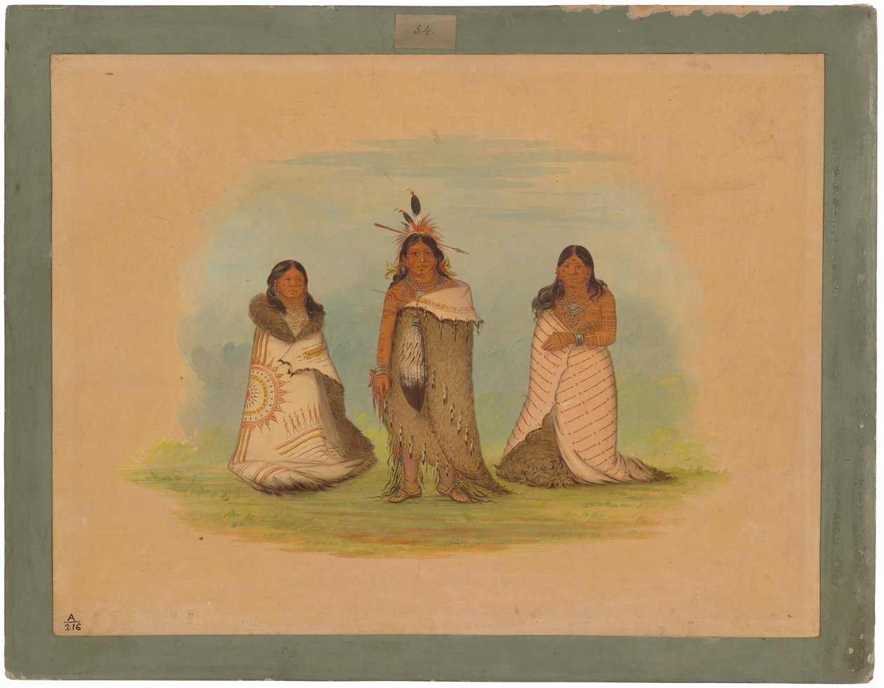 Puncah indianere af George Catlin