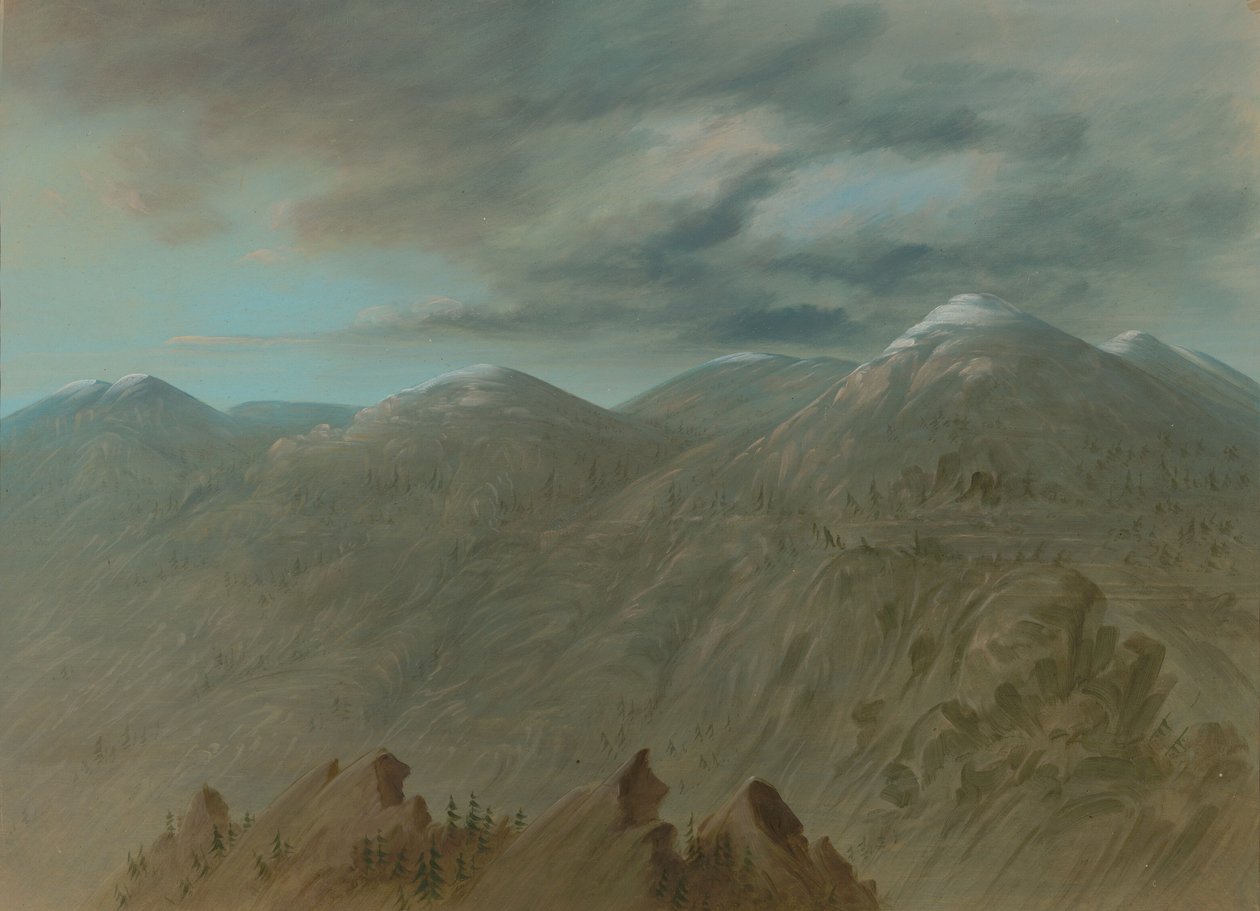 Salmon River Mountains, 18551869. af George Catlin