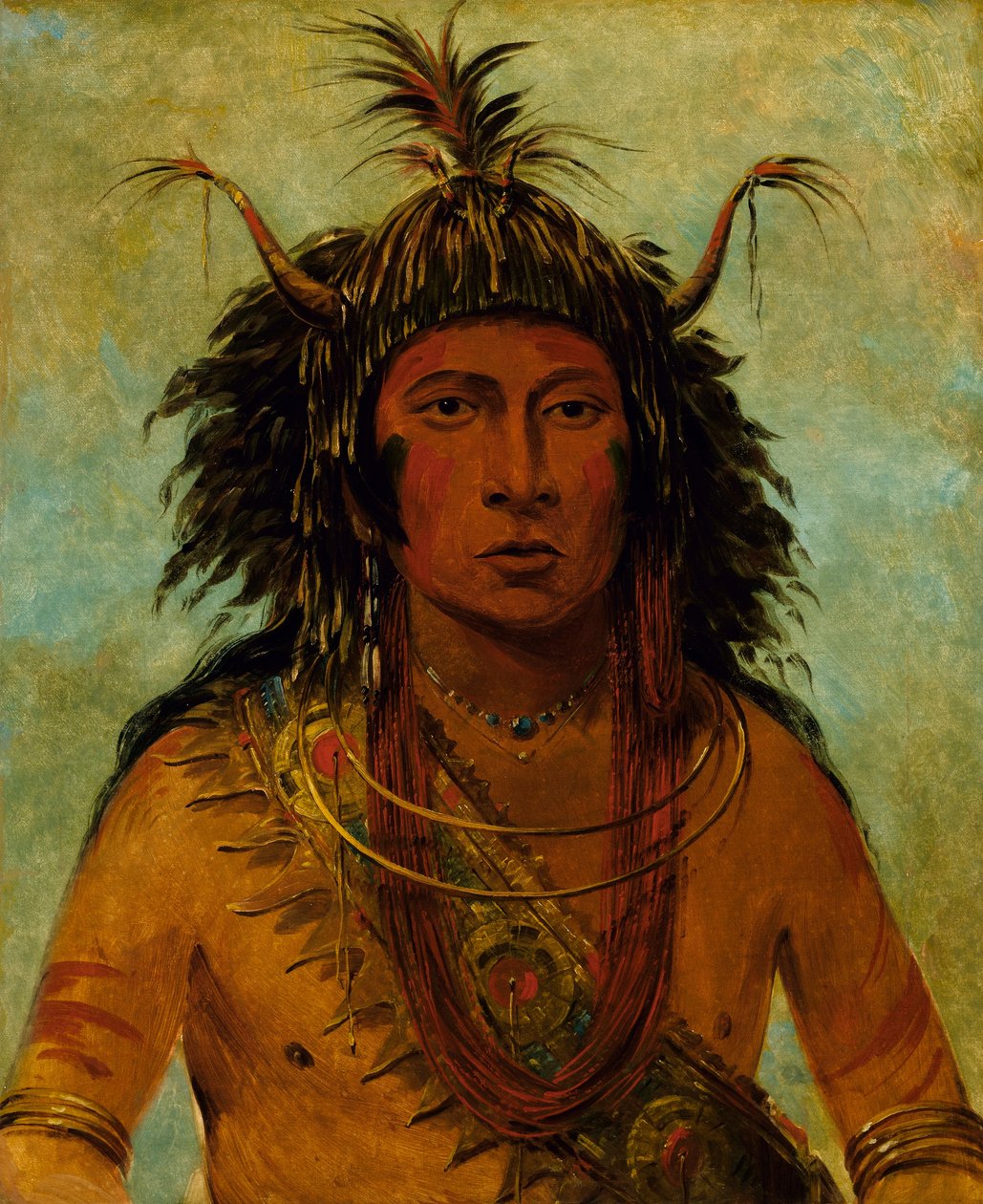 Say-say-gon, haglstorm, krigshøvding af George Catlin