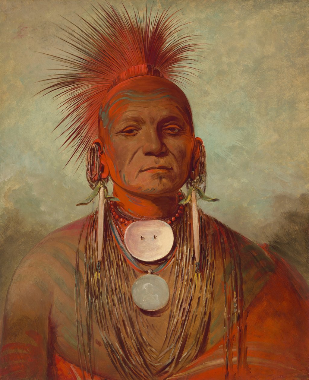 See-non-ty-a, en Iowa Medicine Man af George Catlin