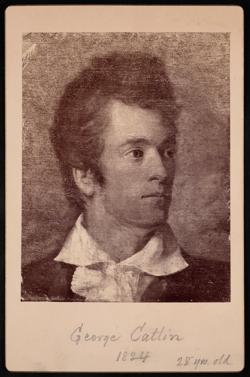 Selvportræt af George Catlin 1796-1872, 1824. af George Catlin