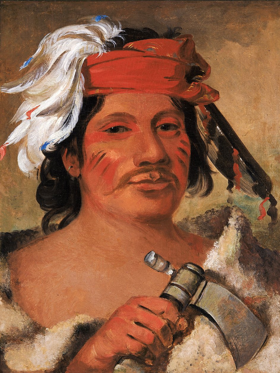 Seneca Steele, en stor libertiner, 1831. af George Catlin