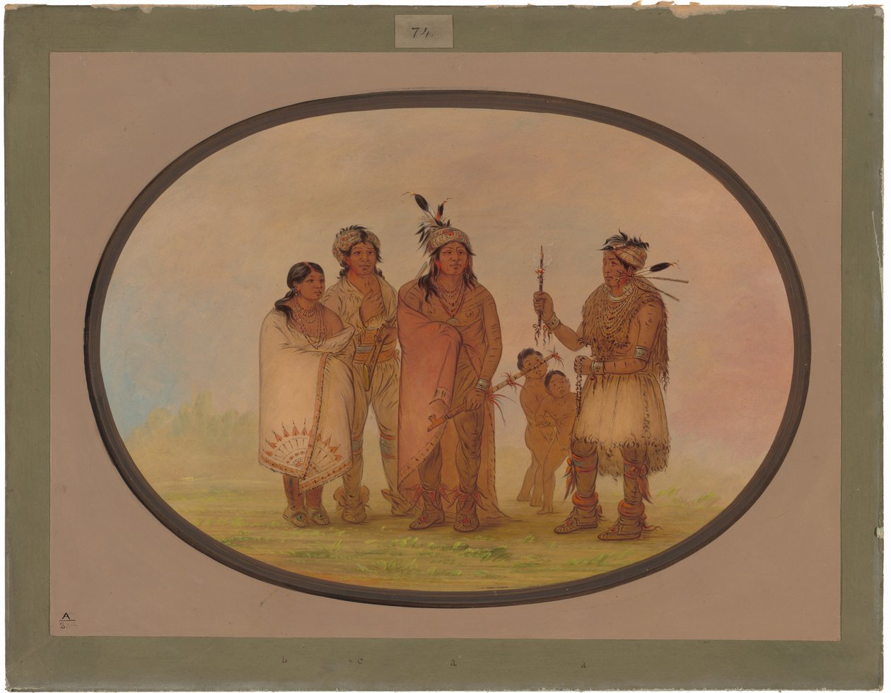 Shawano indianere af George Catlin