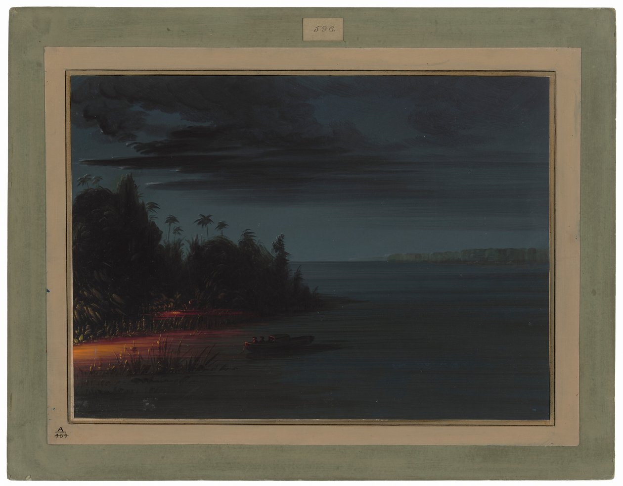 Spydjagt ved fakkellys af George Catlin