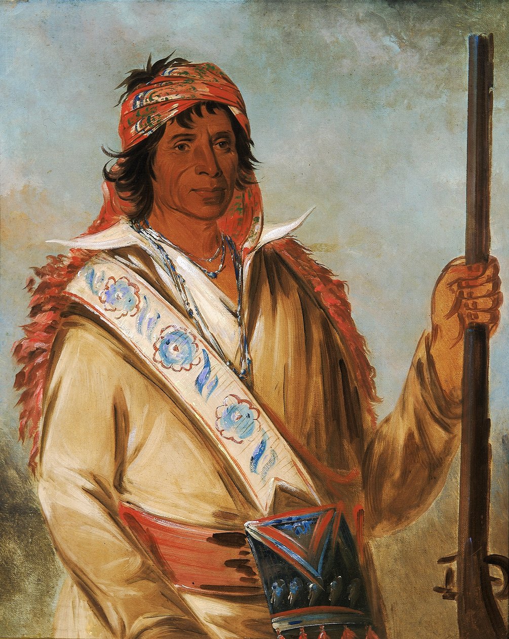 Steeh-tcha-kó-me-co, Great King (kaldet Ben Perryman), en høvding af George Catlin