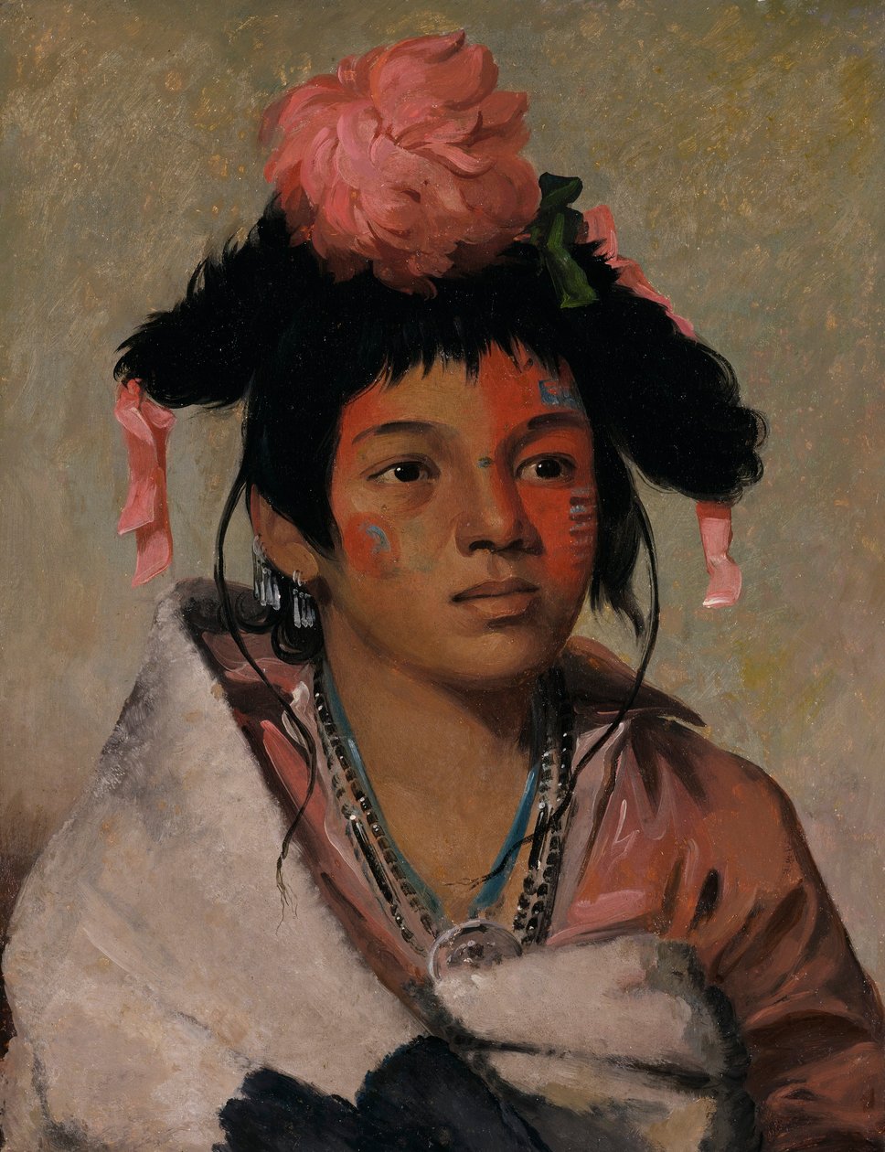 Tcha-káuk-o-ko-máugh, stor høvding, en dreng af George Catlin
