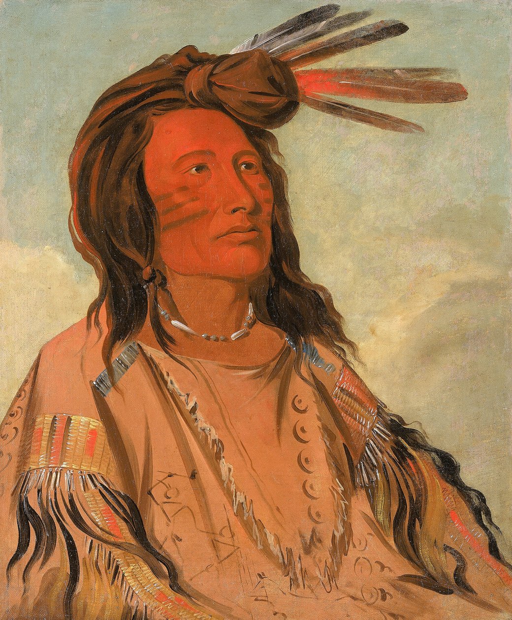 Tchán-dee, Tobacco, en Oglala-høvding af George Catlin