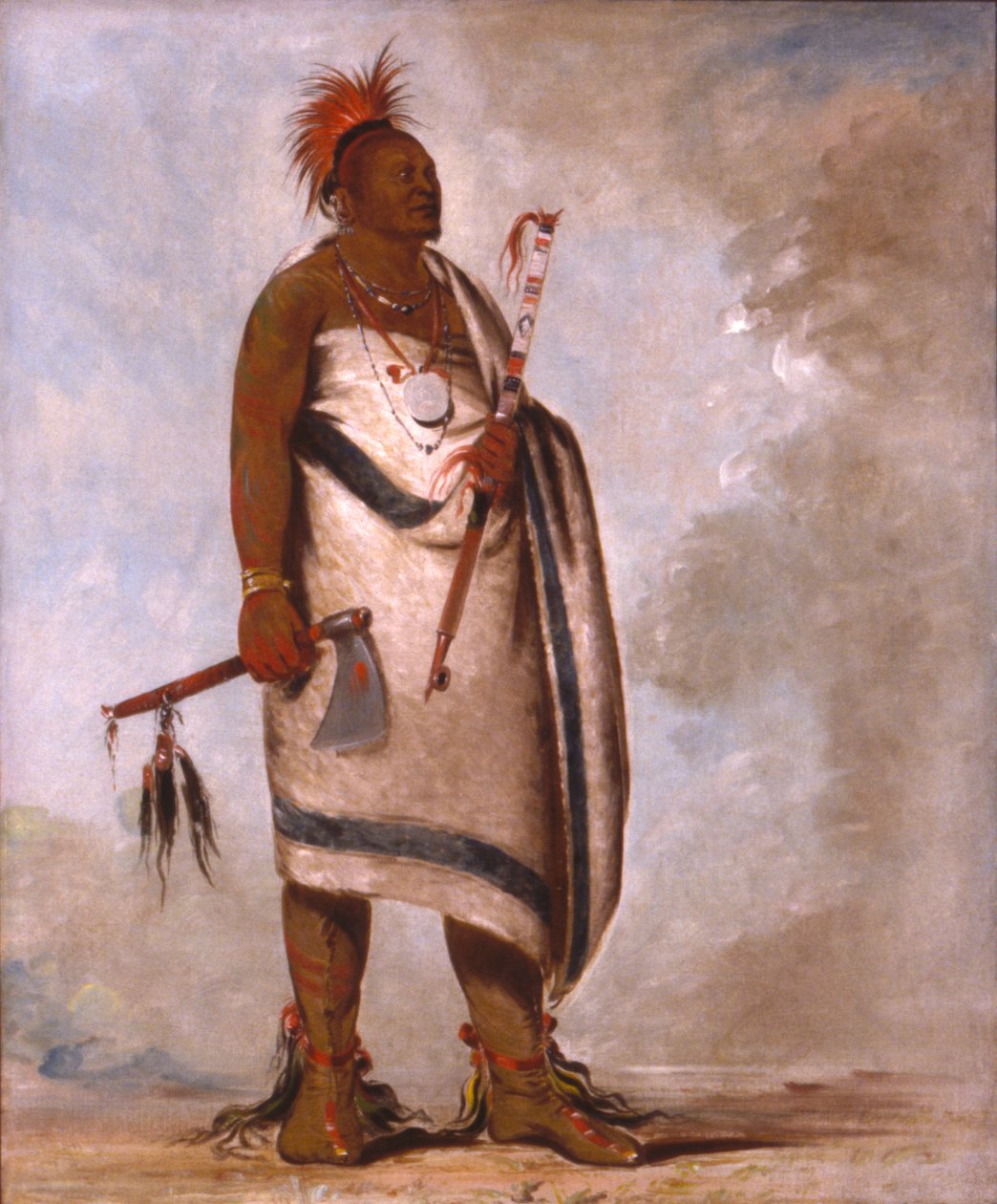 Tchong-tas-sáb-bee, Black Dog, anden høvding af George Catlin