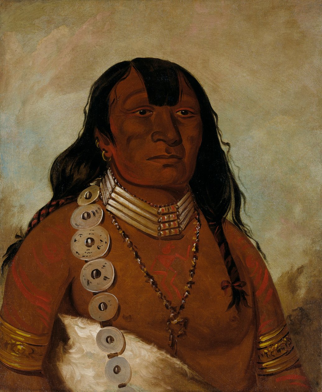 Téh-tóot-sah (bedre kendt som Tohausen, Little Bluff), første høvding af George Catlin