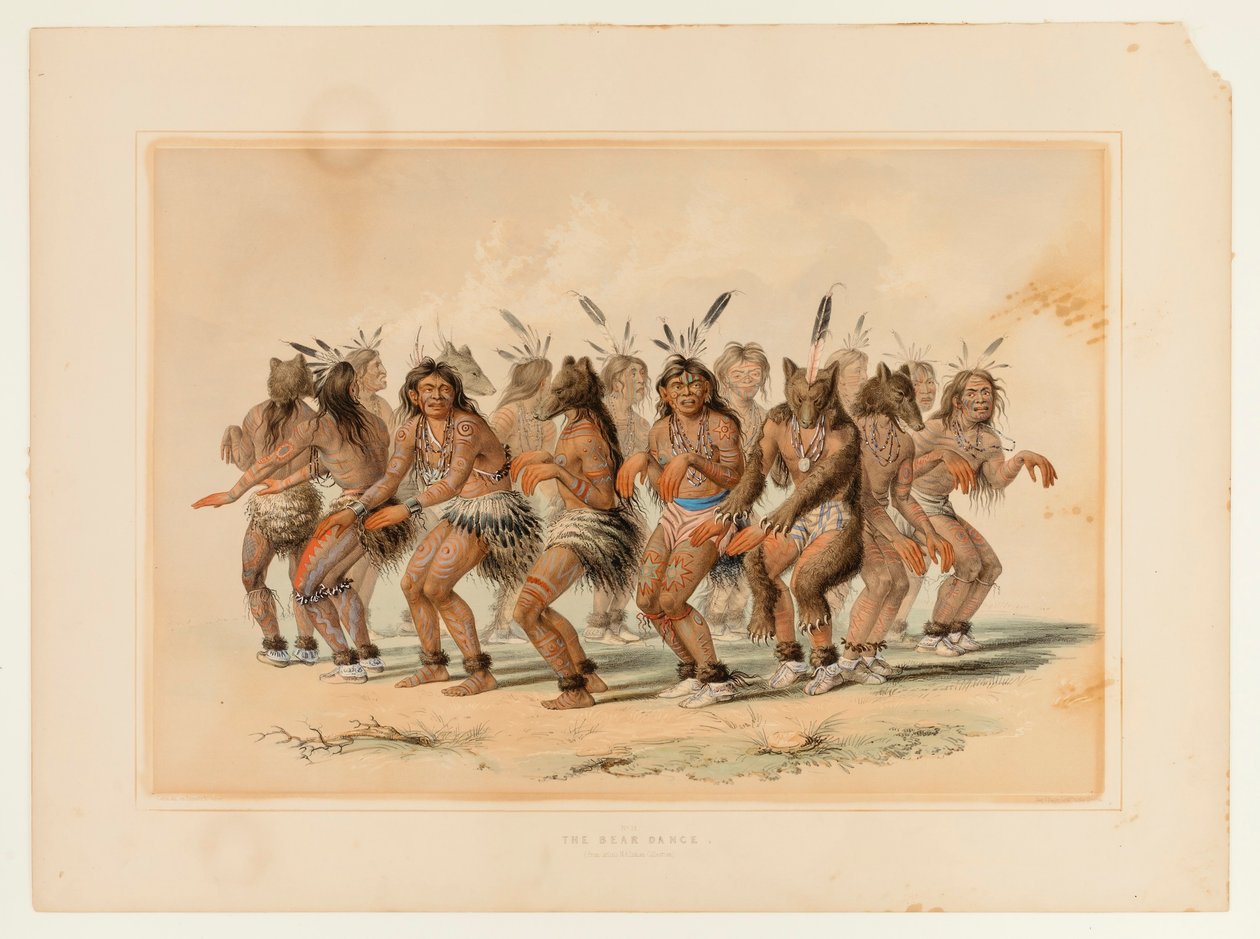 Bjørne-dansen - nr. 18 af George Catlin