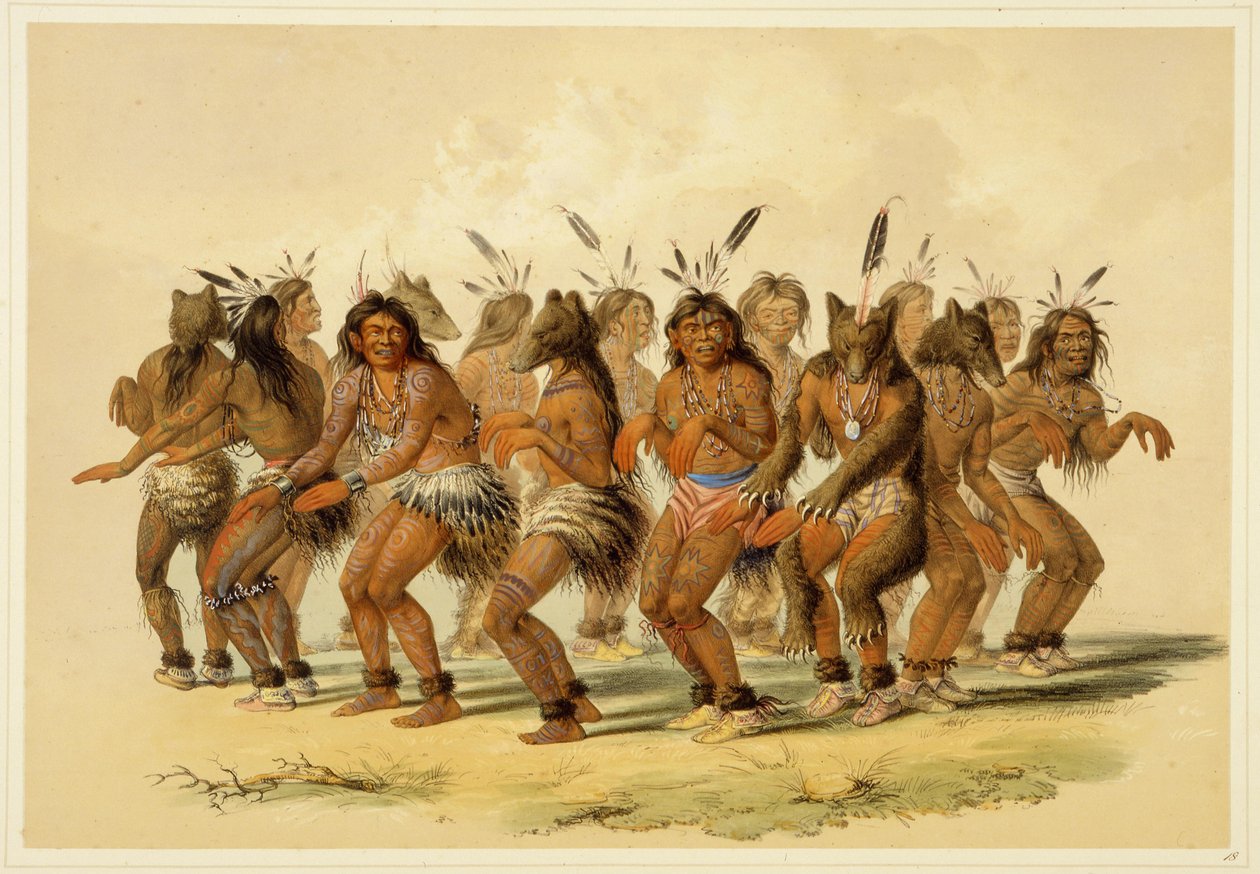 Bjørne-dansen af George Catlin