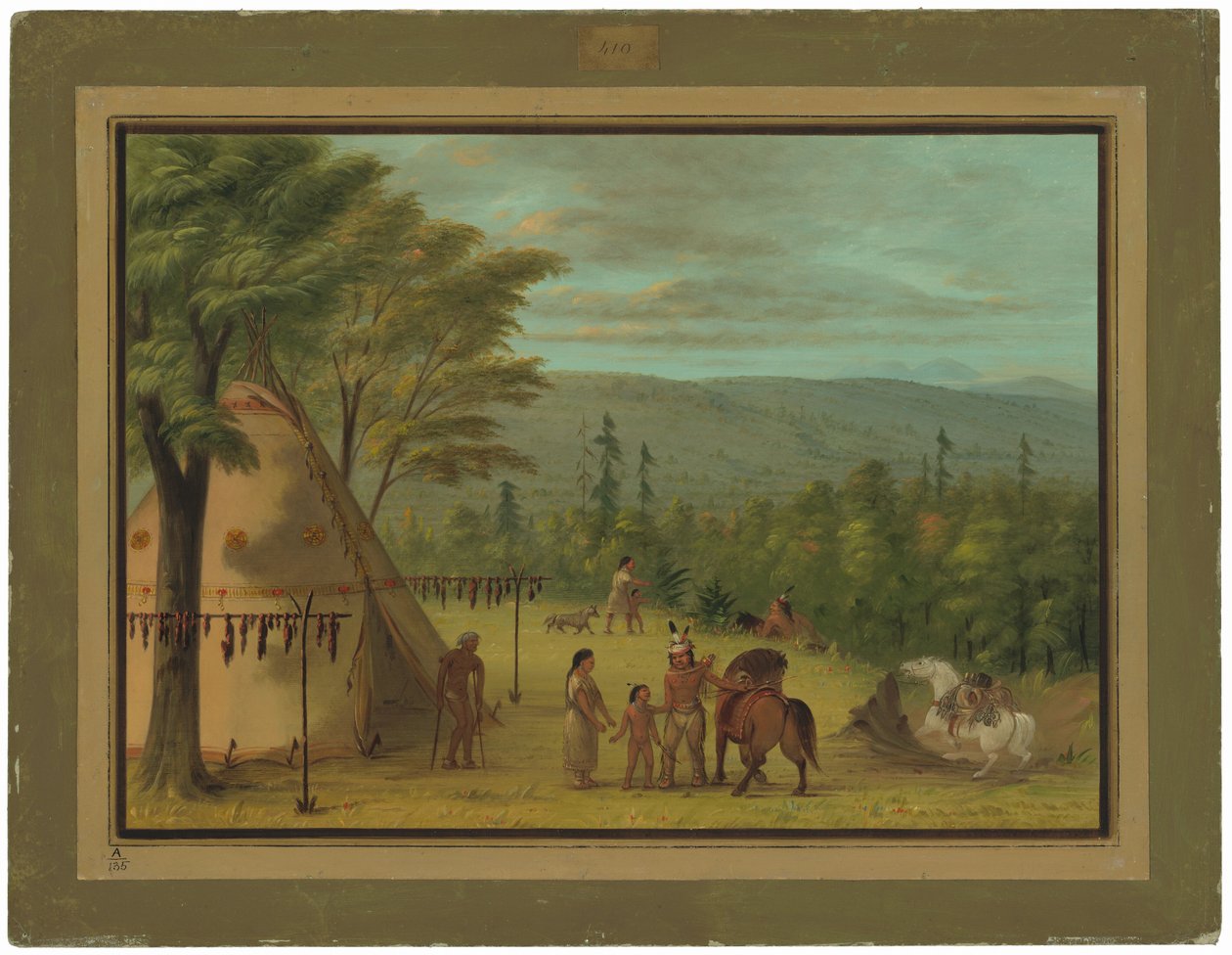 Cheyenne-brødrene begynder på deres efterårsjagt af George Catlin