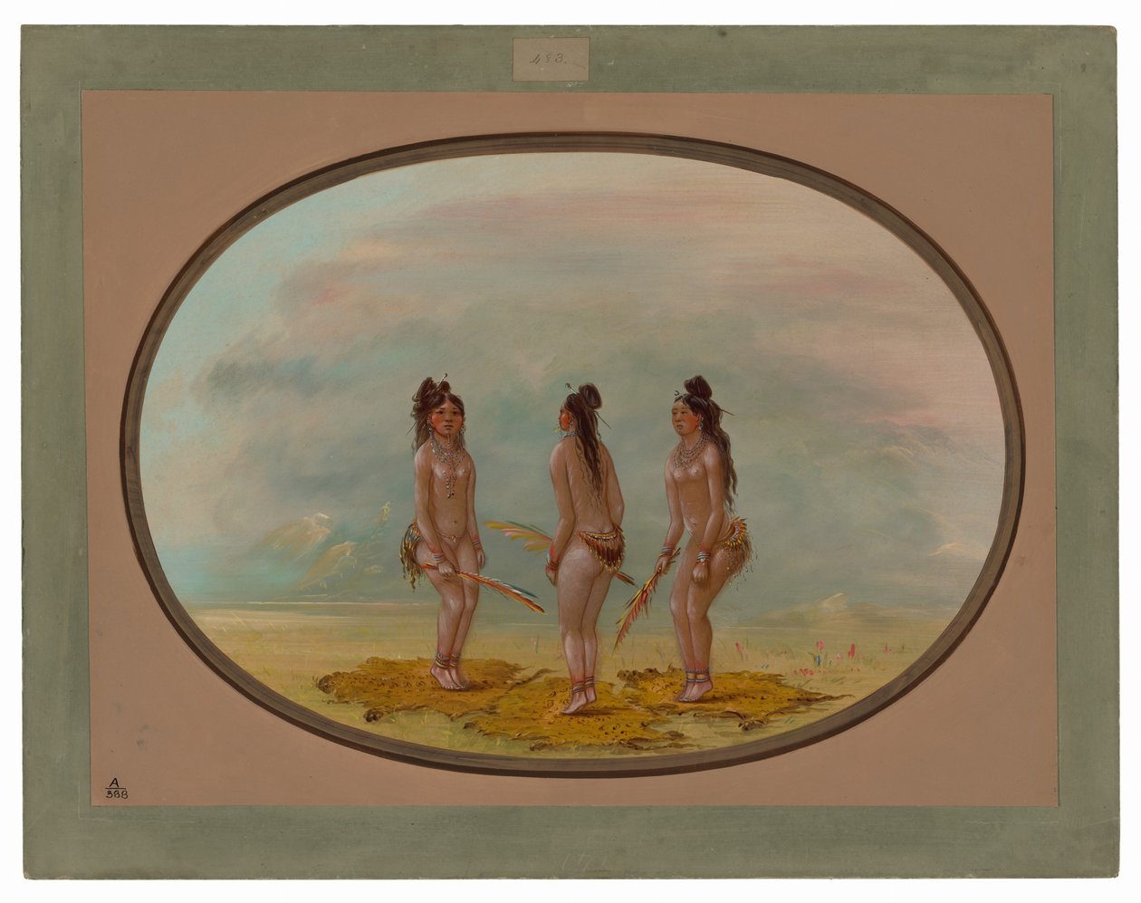 Den smukke dans - Goo-a-give af George Catlin