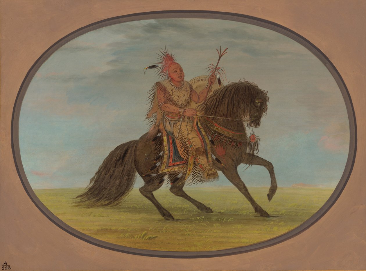 The Running Fox on a Fine Horse - Saukie, 18611869. af George Catlin