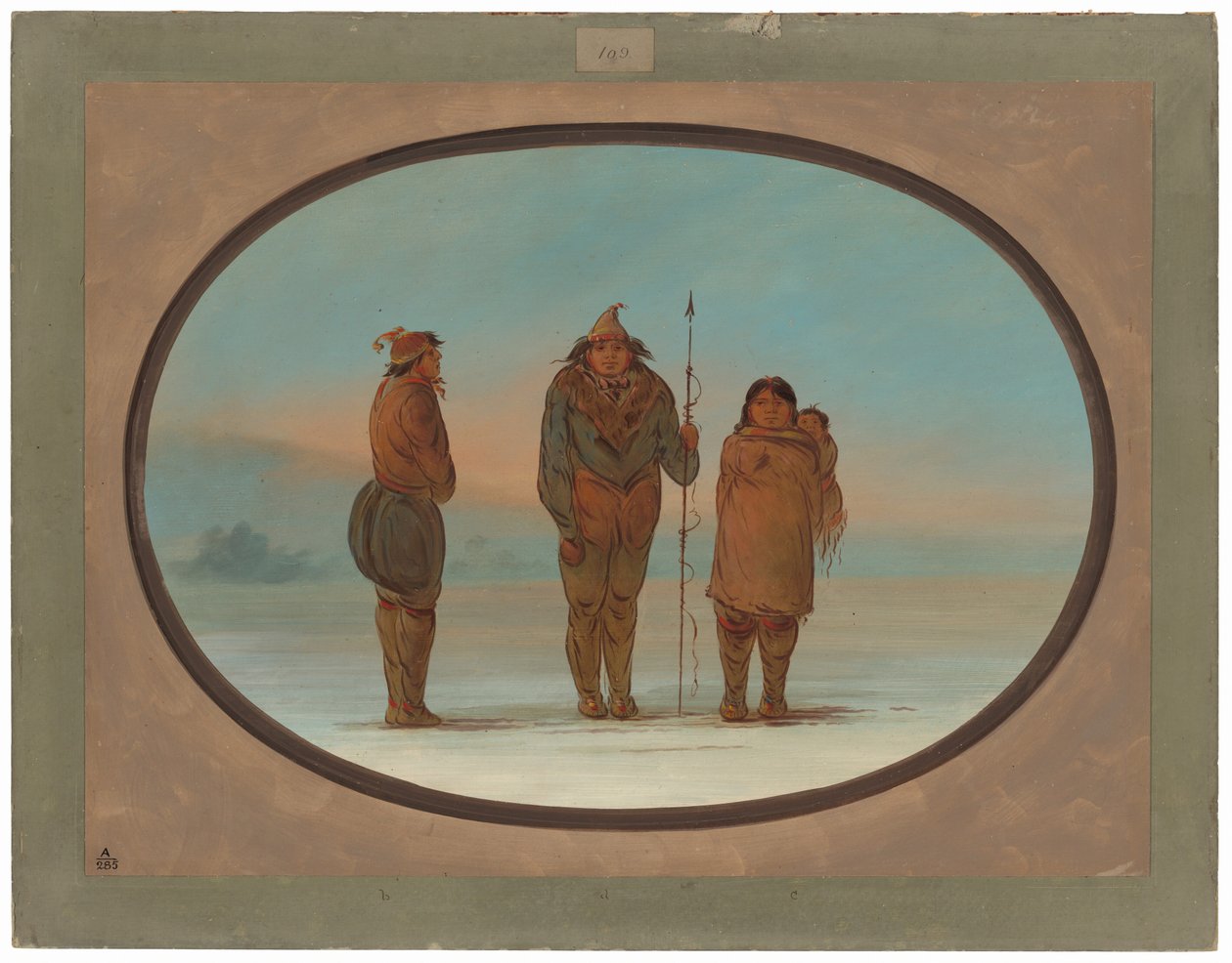 Tre eskimoer af George Catlin