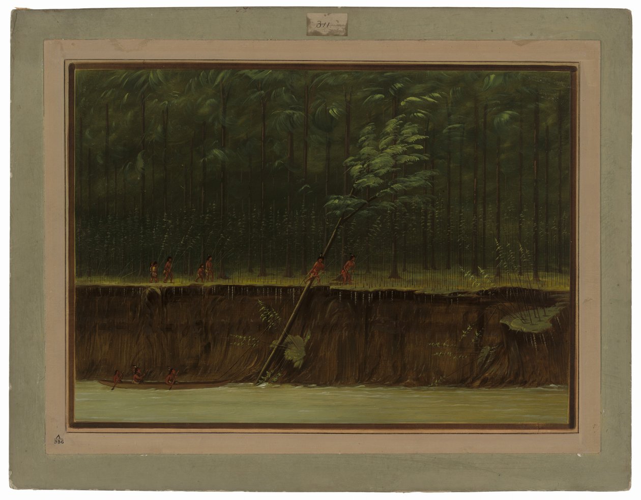 Udsigt over Nedre Mississippi af George Catlin