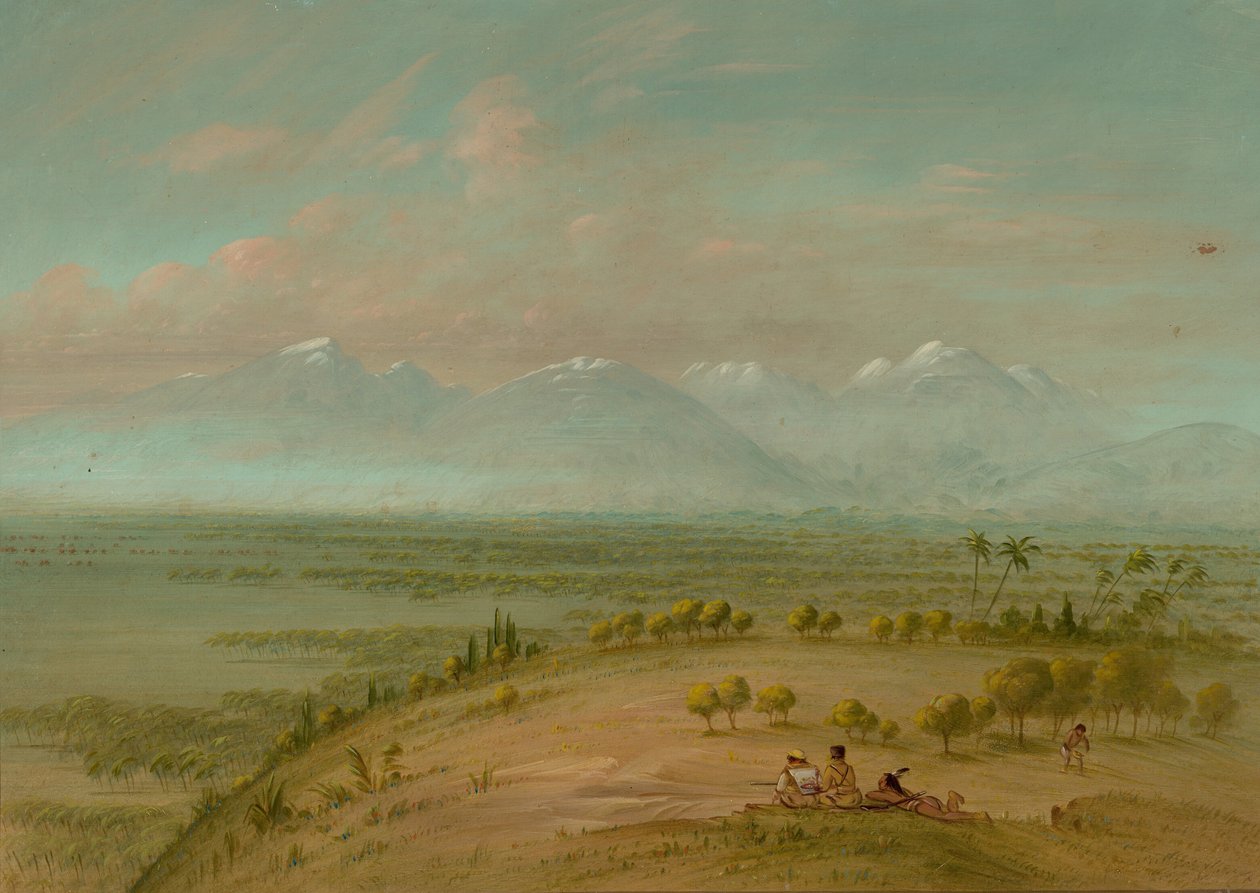 Udsigt over Pampa del Sacramento, 18541869. af George Catlin