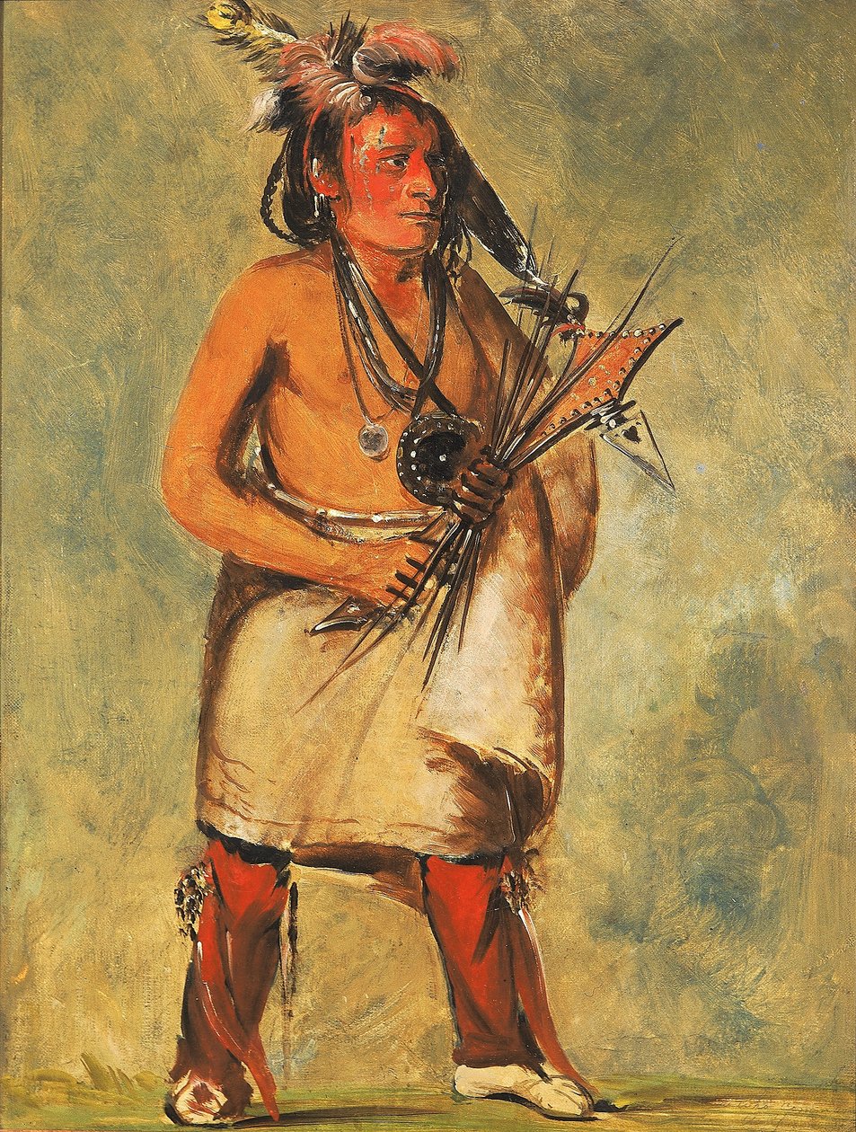 Wa-kon-chásh-kaw, han, der kommer på tordenen af George Catlin