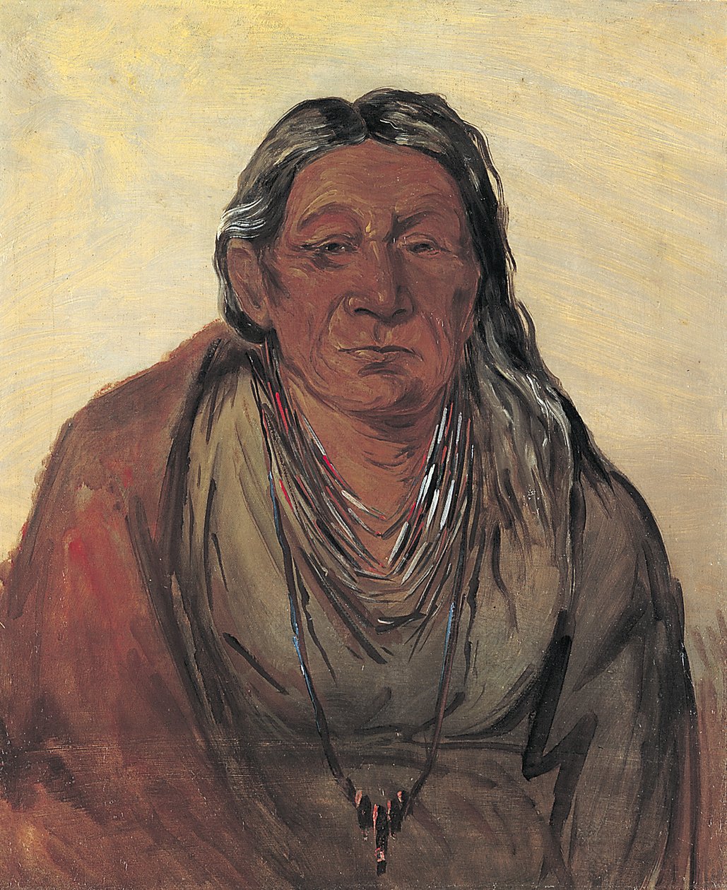 Wah-pe-séh-see, høvdingens mor, 1830. af George Catlin