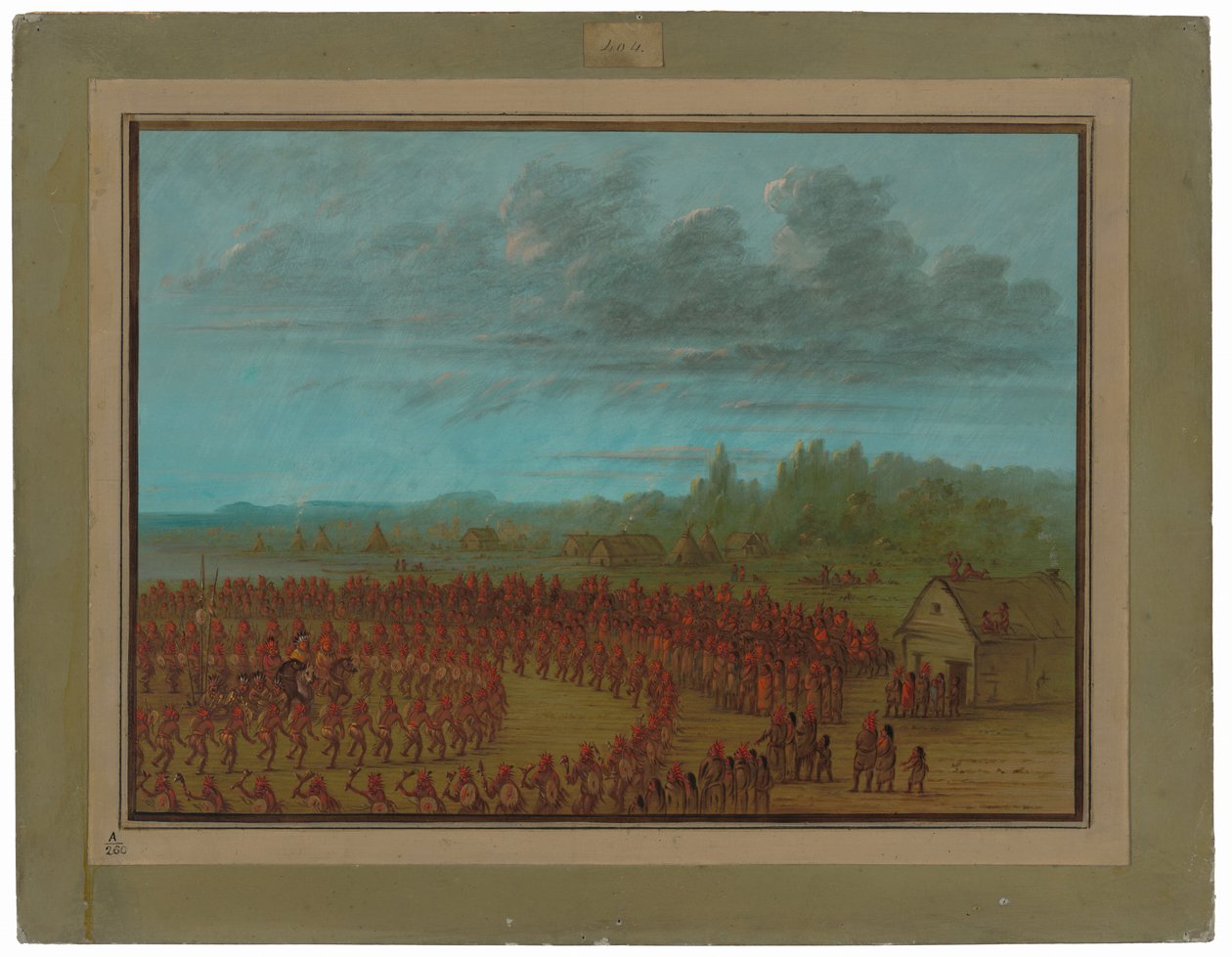 Saukies krigsdans af George Catlin