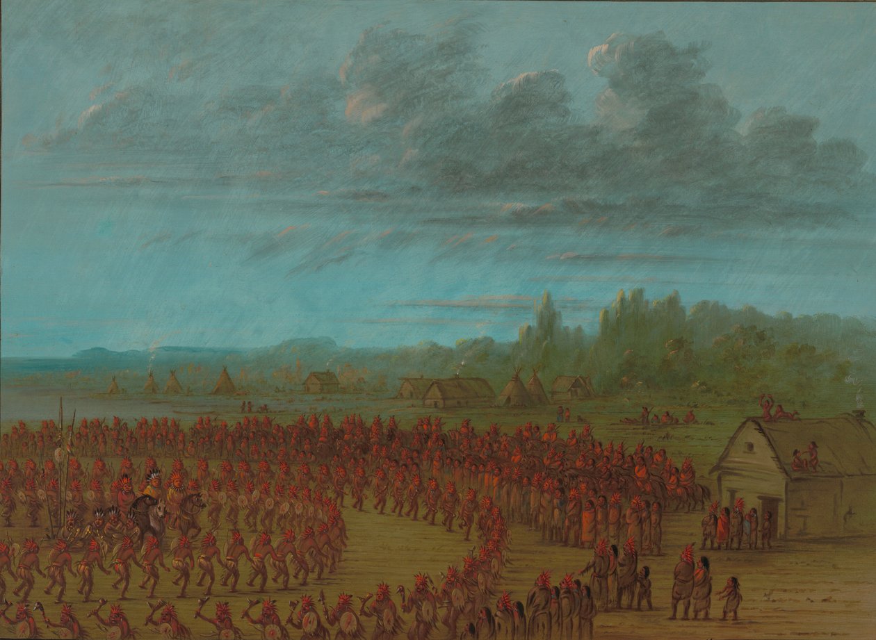 Saukies krigsdans, 18611869. af George Catlin