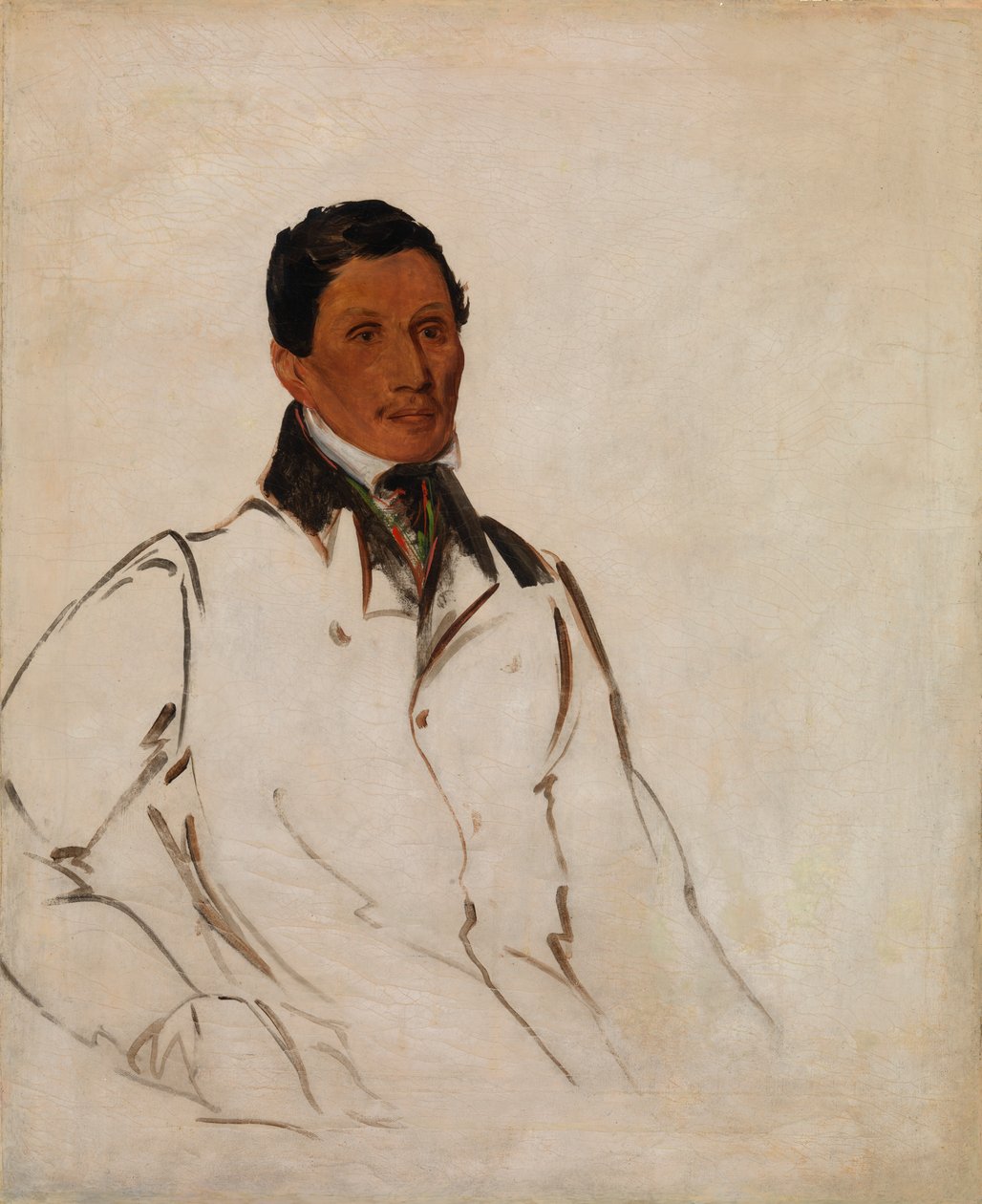 Waun-naw-con, The Dish (John W. Quinney), en missionærprædikant af George Catlin