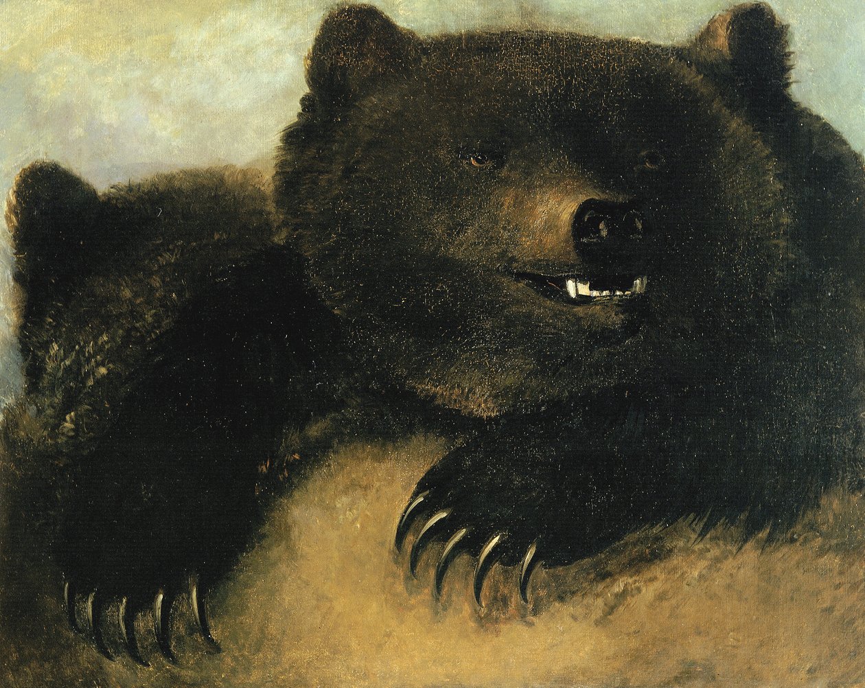 Grizzlybjørnens våben og fysiognomi, 1846-1848. af George Catlin