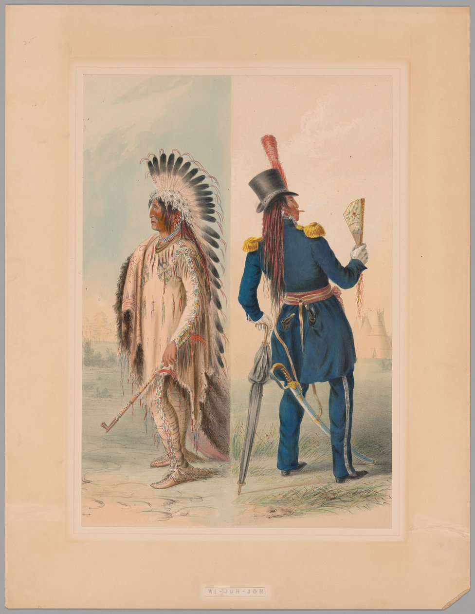 Wi-Jun-Jon - Duens æggehoved tager til Washington: Vender tilbage til sit hjem af George Catlin