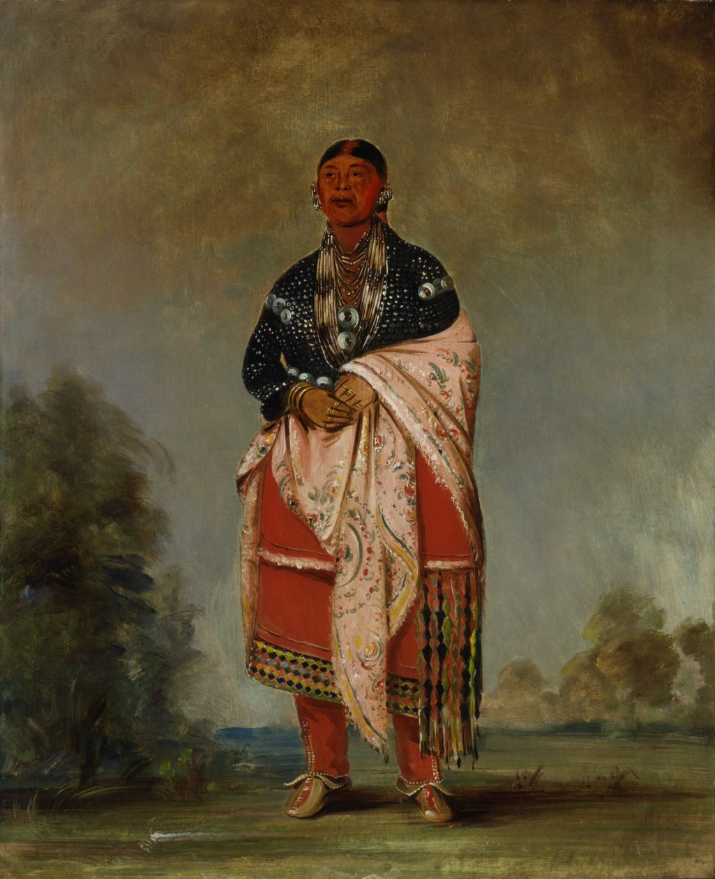 Hustru til Kee-o-kúk, 1835. af George Catlin